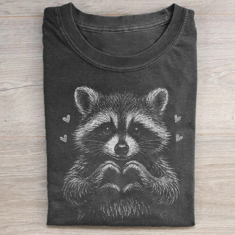 Valentine Racoon T-shirt-ShawnCraft