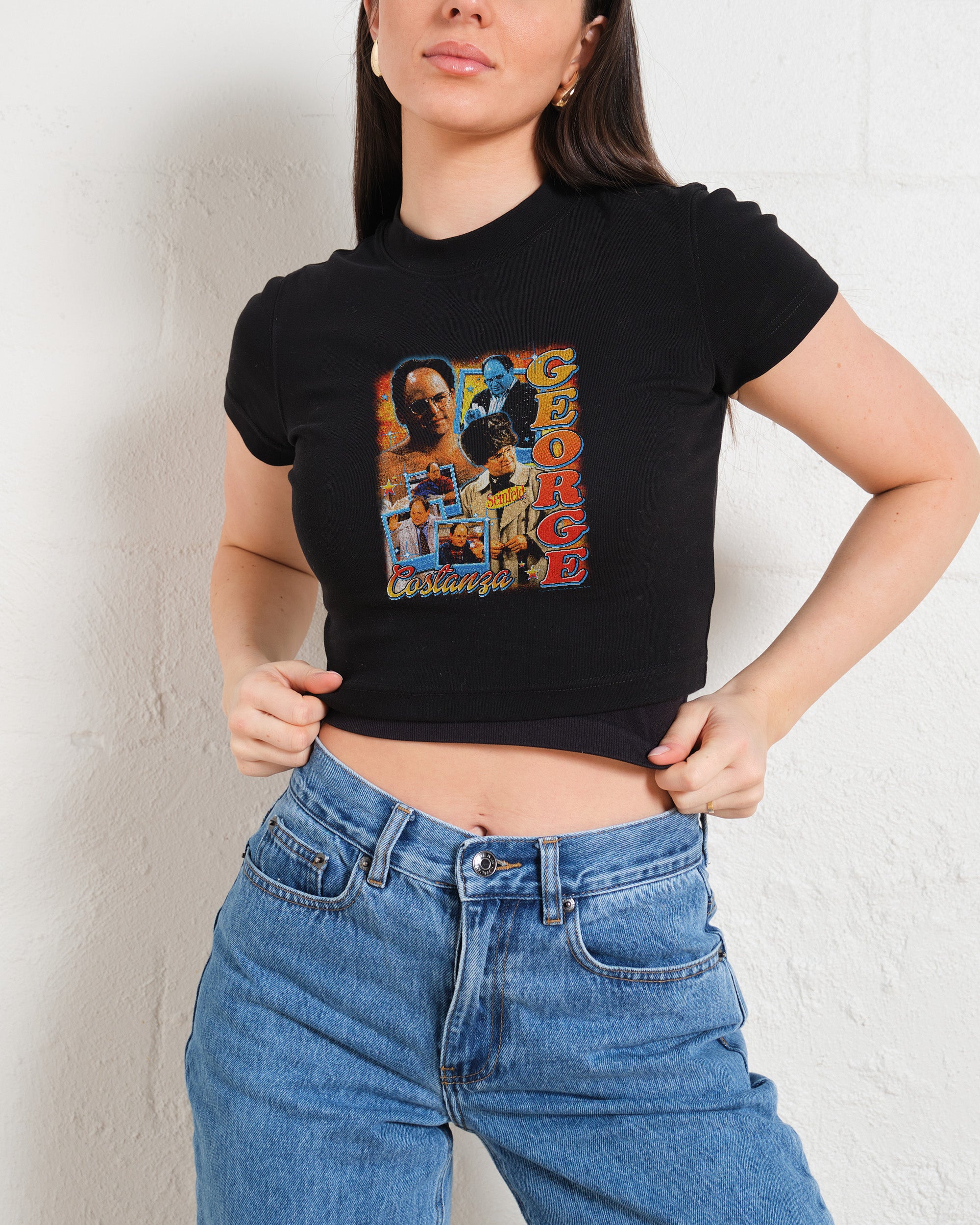 George Costanza Baby Tee-ShawnCraft