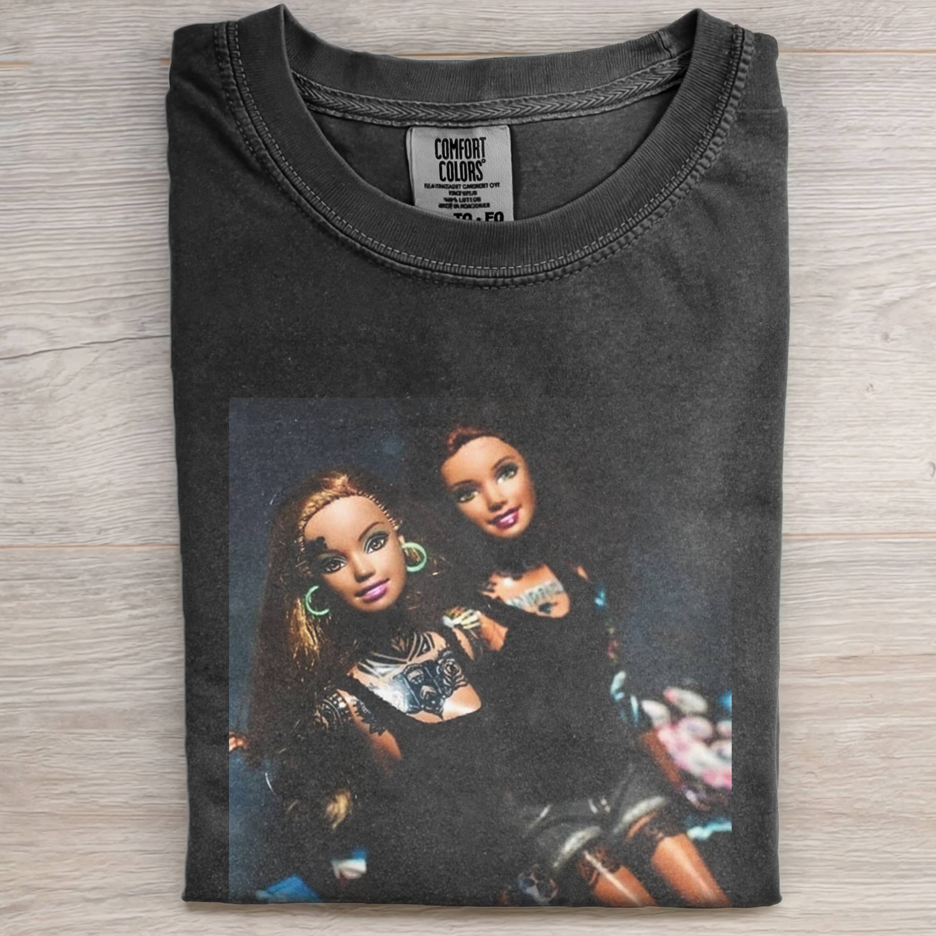 RETRO TATTOO 2 Funny Doll FaceCORE T-SHIRT-ShawnCraft