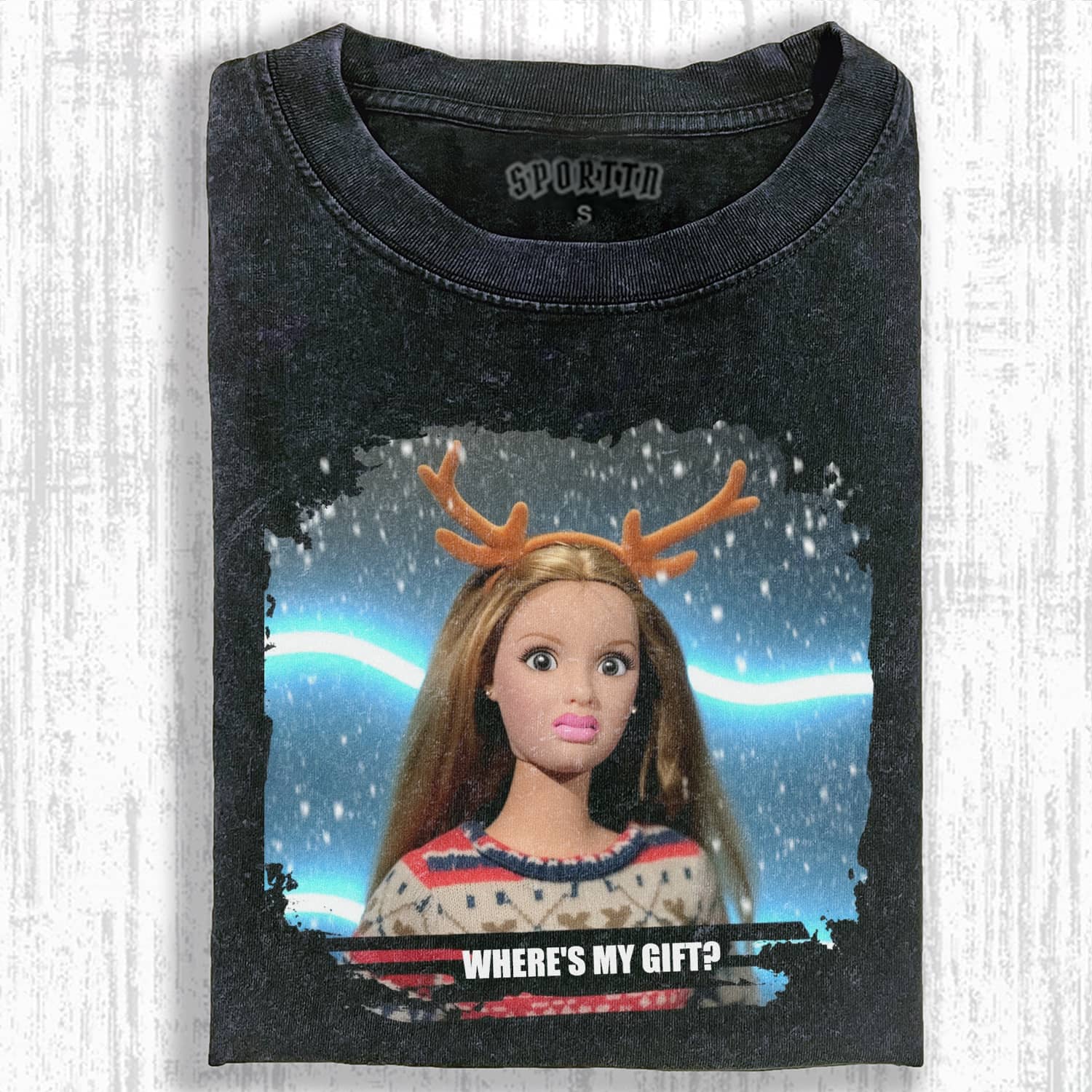 CHRISTMAS Funny Doll Face MEME ICON TEE-ShawnCraft