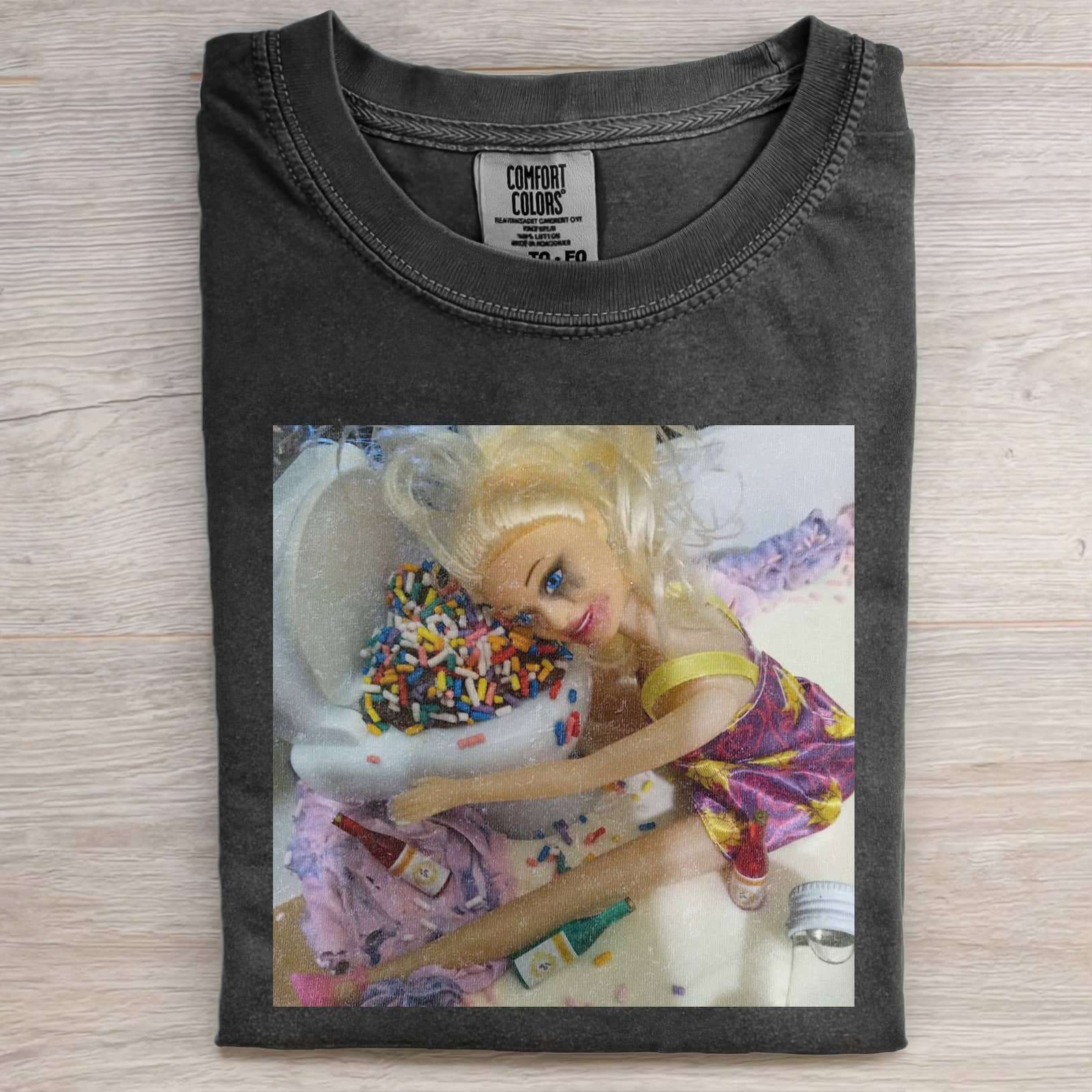 Funny Doll Face GIRL MEME PARTY T-SHIRT-ShawnCraft