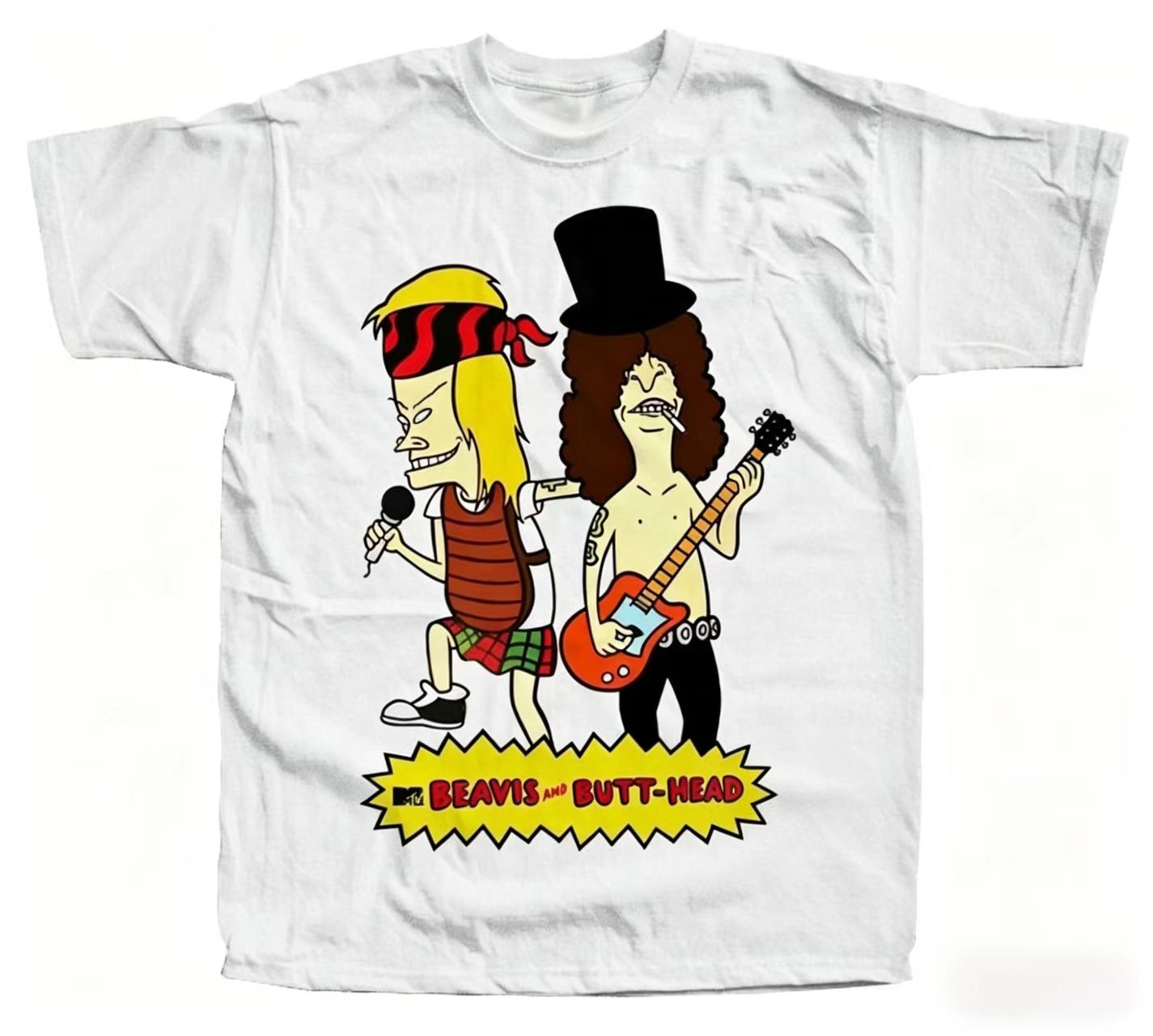 Beavis and Butt-Head Rock Band Cartoon T-shirt
