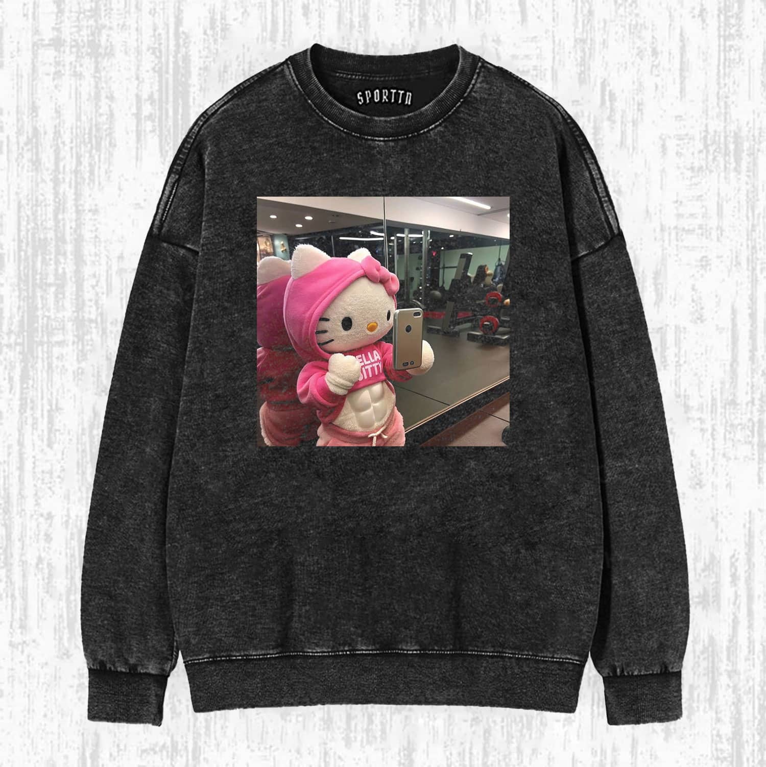 Fitness Version of Hello Kitty T-shirt-ShawnCraft