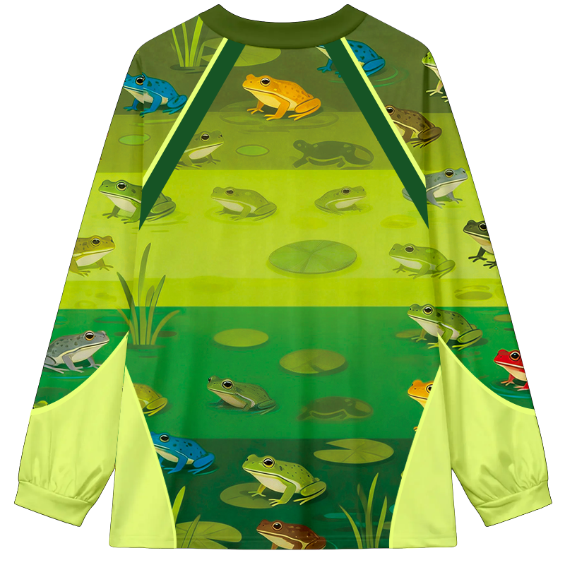 Man I Love Frogs Meme Long Sleeve Graphic Print T-Shirt-ShawnCraft