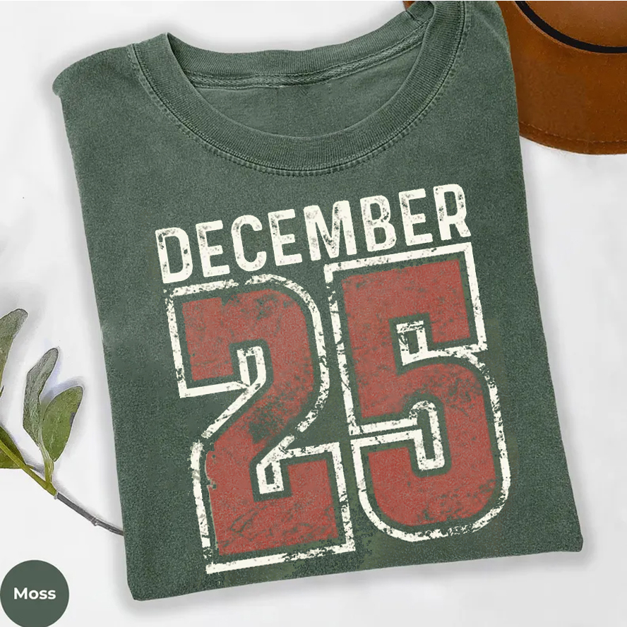 Retro Christmas December 25 T-shirt-ShawnCraft