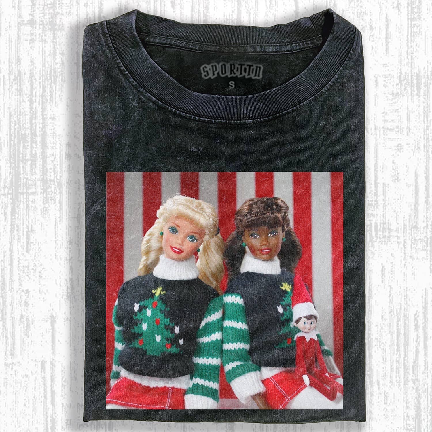 CHRISTMAS Funny Doll Face T-SHIRT-ShawnCraft