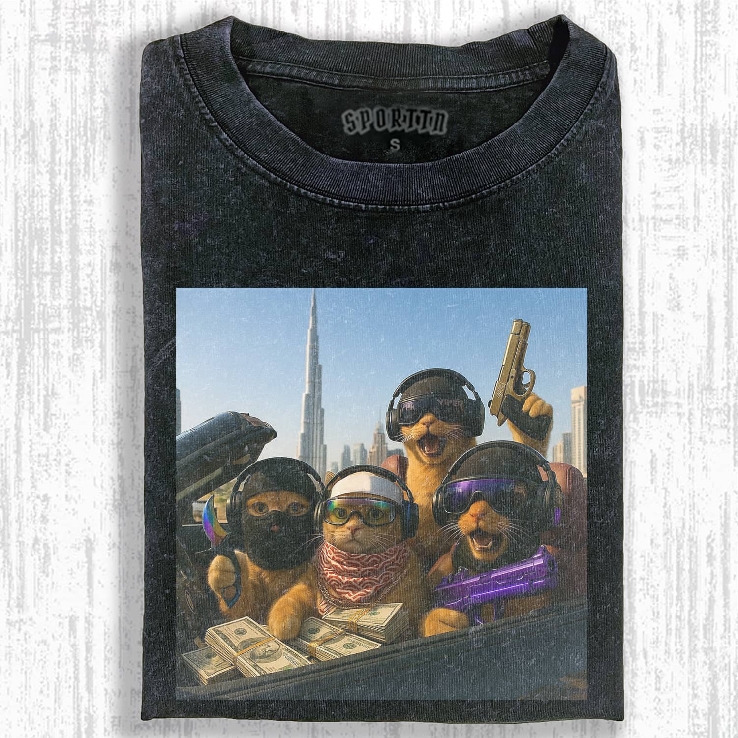 WACKY CAT MEME T-SHIRT-ShawnCraft