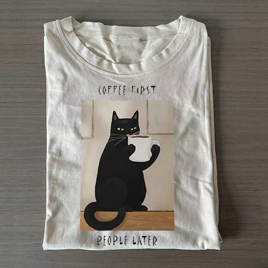 Drink Coffee First Classic T-shirt-ShawnCraft