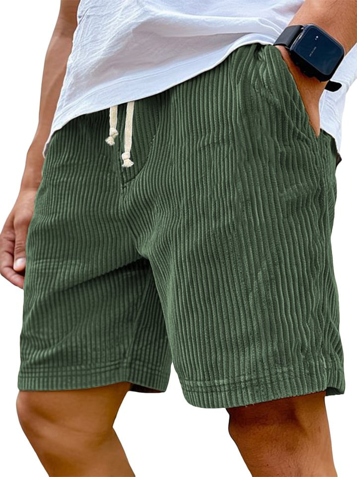Men's Corduroy Casual Shorts
