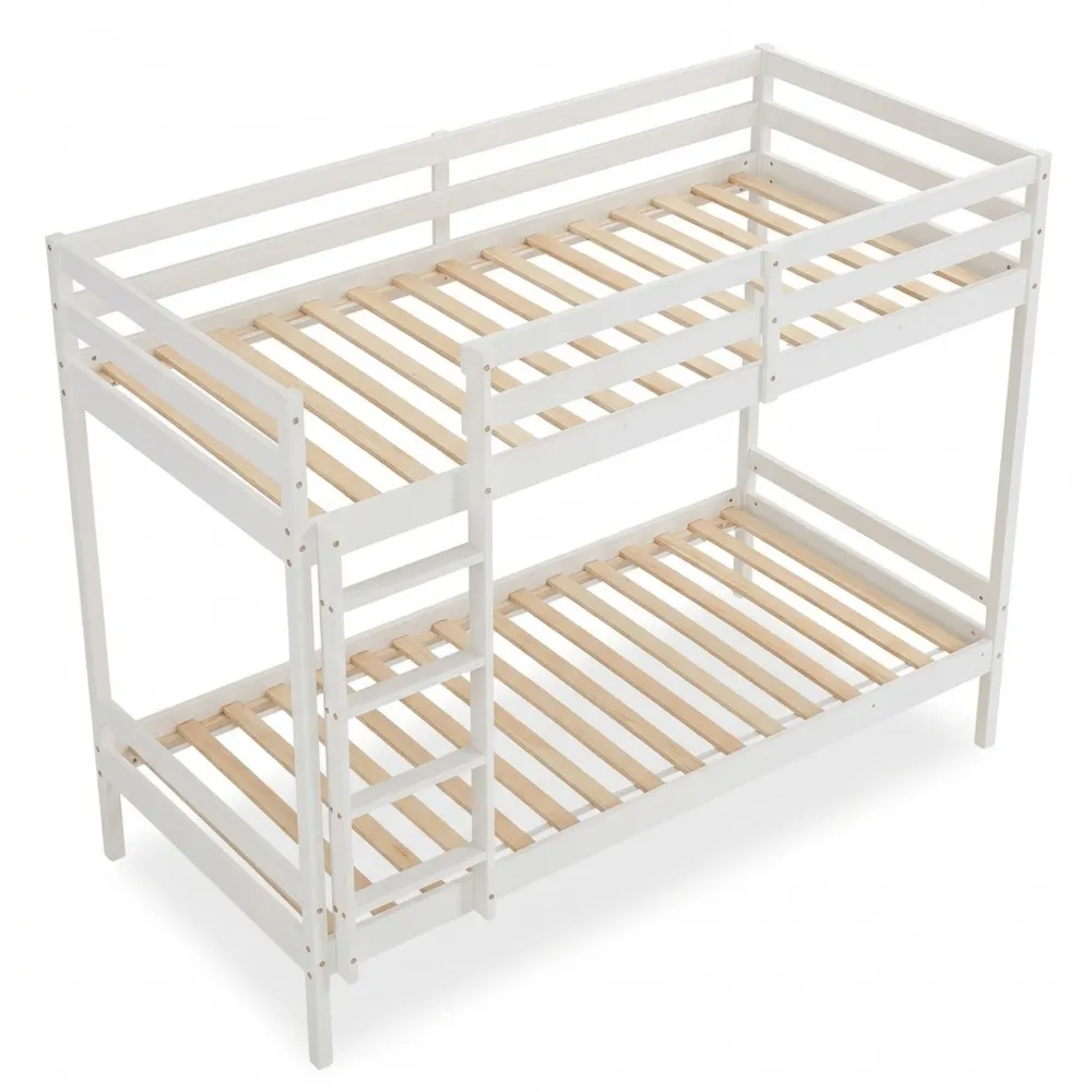 Raumsparendes Etagenbett 90x200 mit Stauraum für Kinder