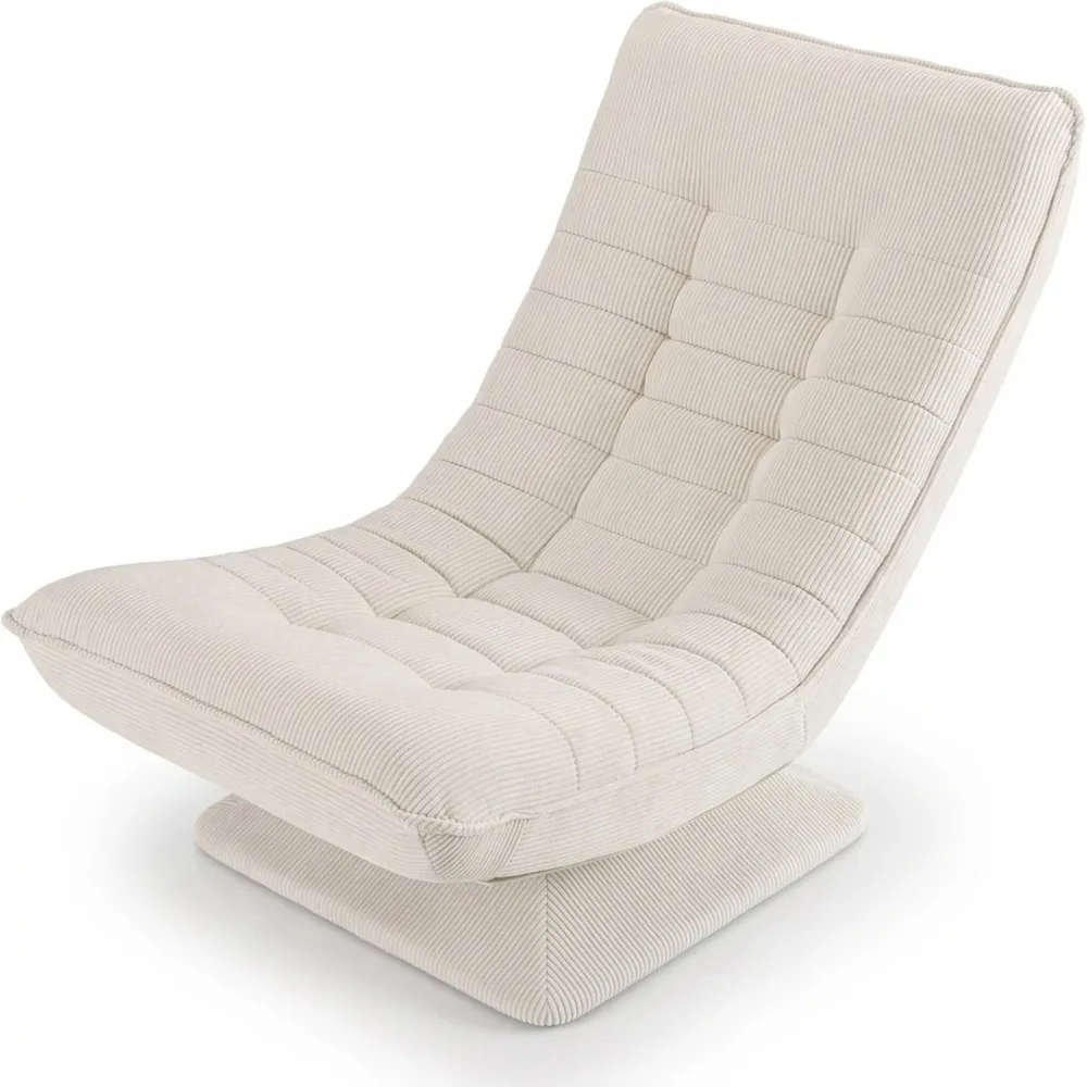 Ergonomischer Relaxsessel, drehbar und klappbar, mit Polsterung in Beige