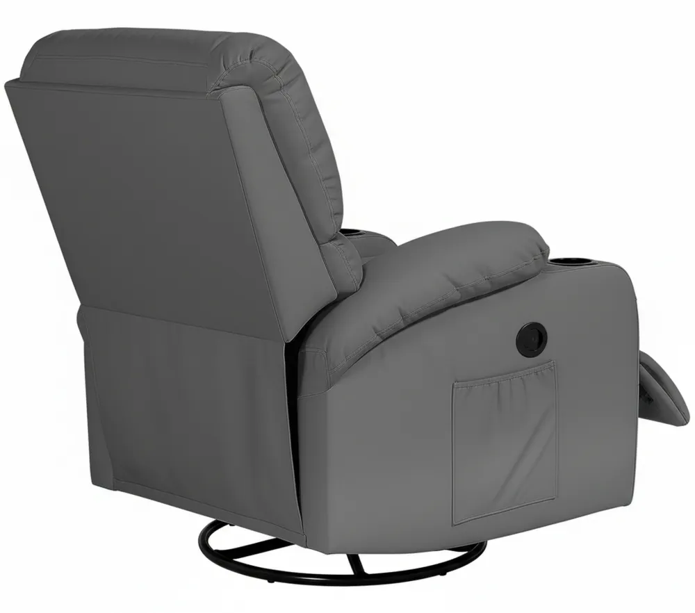 Drehbarer Relaxsessel mit Massage und Wärmefunktion für Wohnzimmer
