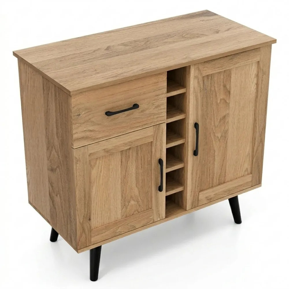 Moderner Weinschrank mit verstellbaren Regalen für 6 Flaschen