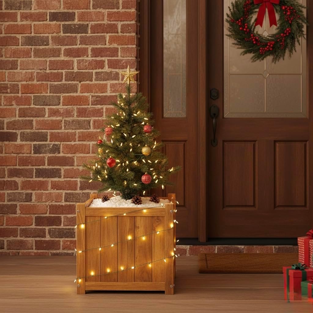 Hardwood Outdoor Flower Box