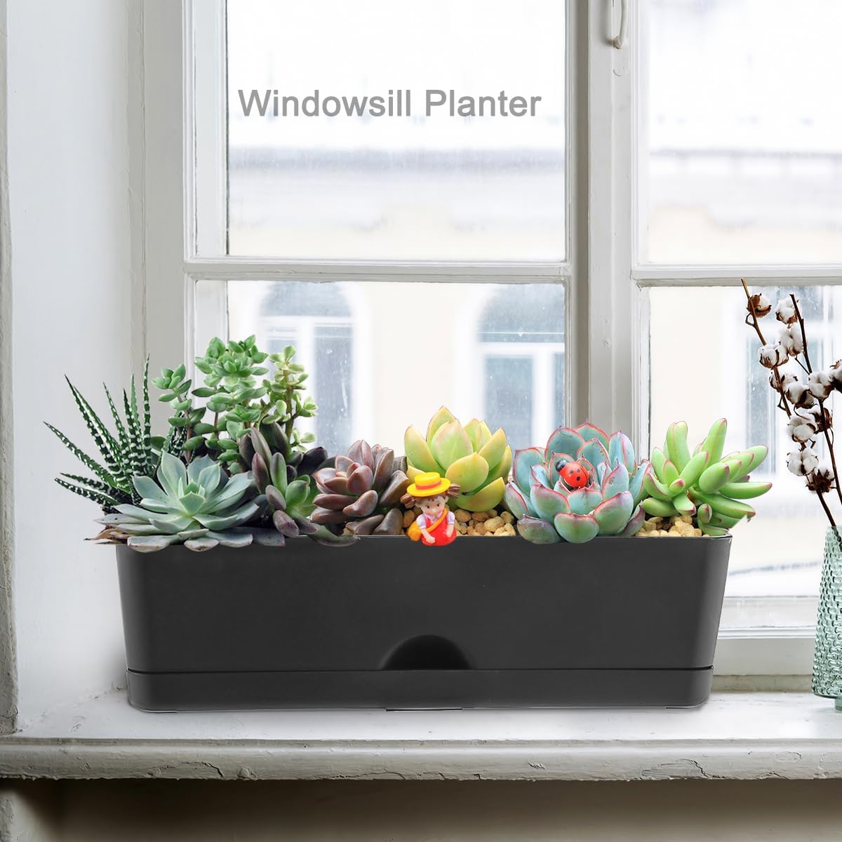 5 Pack Window Boxes Planters 16 Inches Rectangular Planter