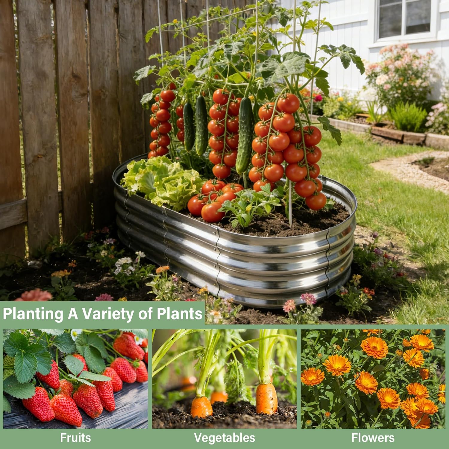 Rust-Resistant Planter Garden Boxes Outdoor(2 Pack)