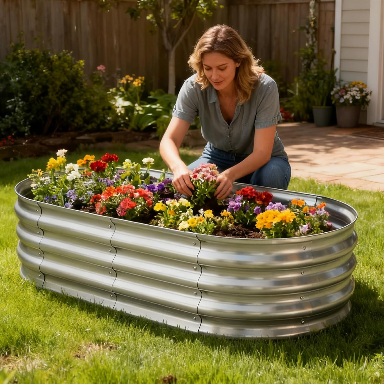 Rust-Resistant Planter Garden Boxes Outdoor(2 Pack)