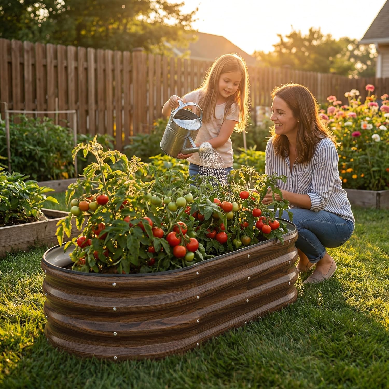 Galvanized Raised Garden Bed Outdoor