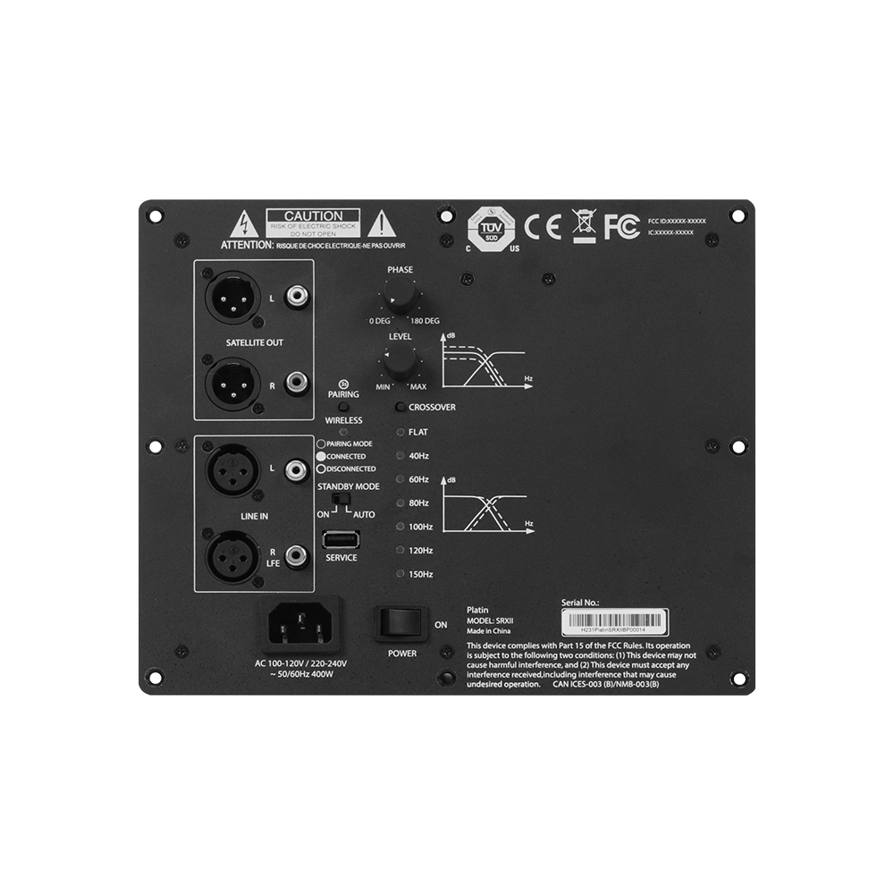 SRXII - WiSA Endorsed 400W DSP Subwoofer Amplifier