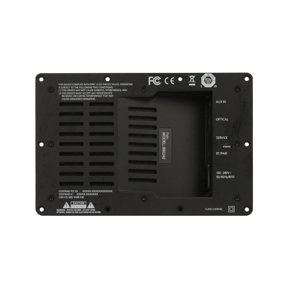 BM240 - Bluetooth/Optical 2x40W DSP Stereo Amplifier