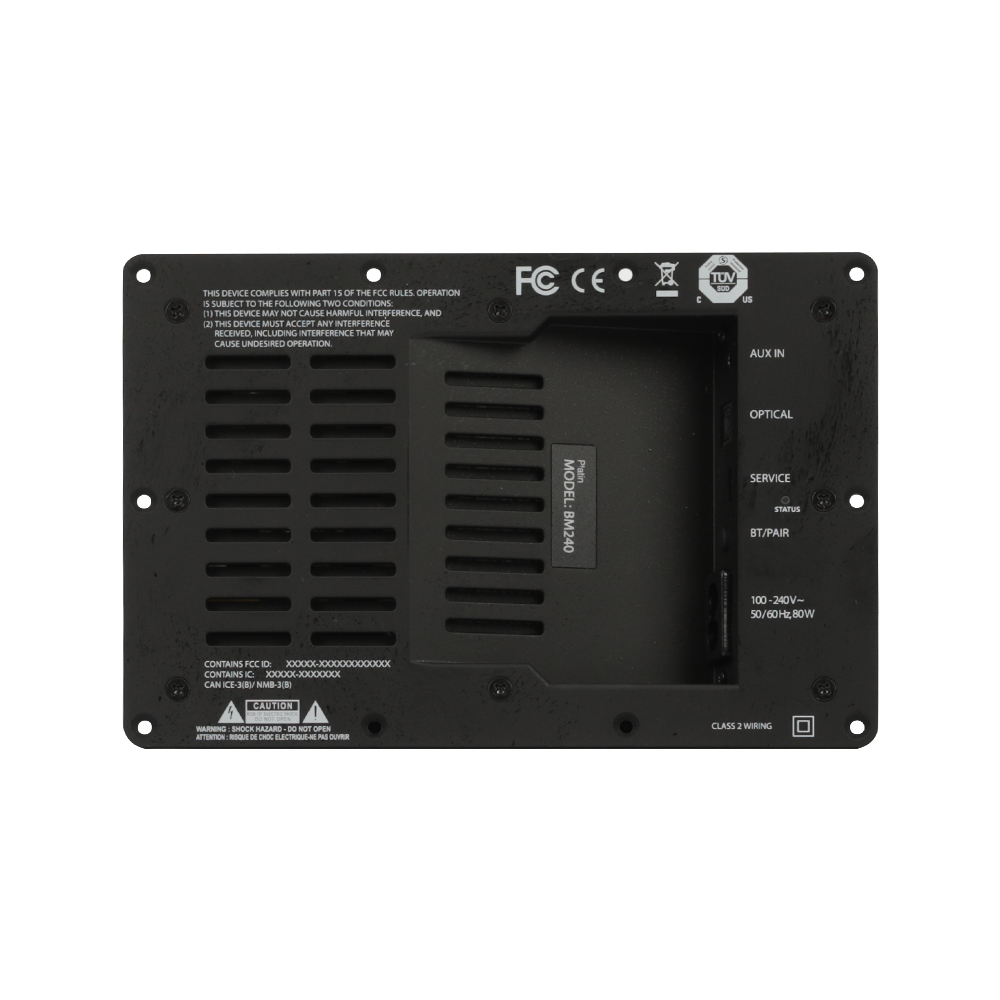 BM240 - Bluetooth/Optical 2x40W DSP Stereo Amplifier