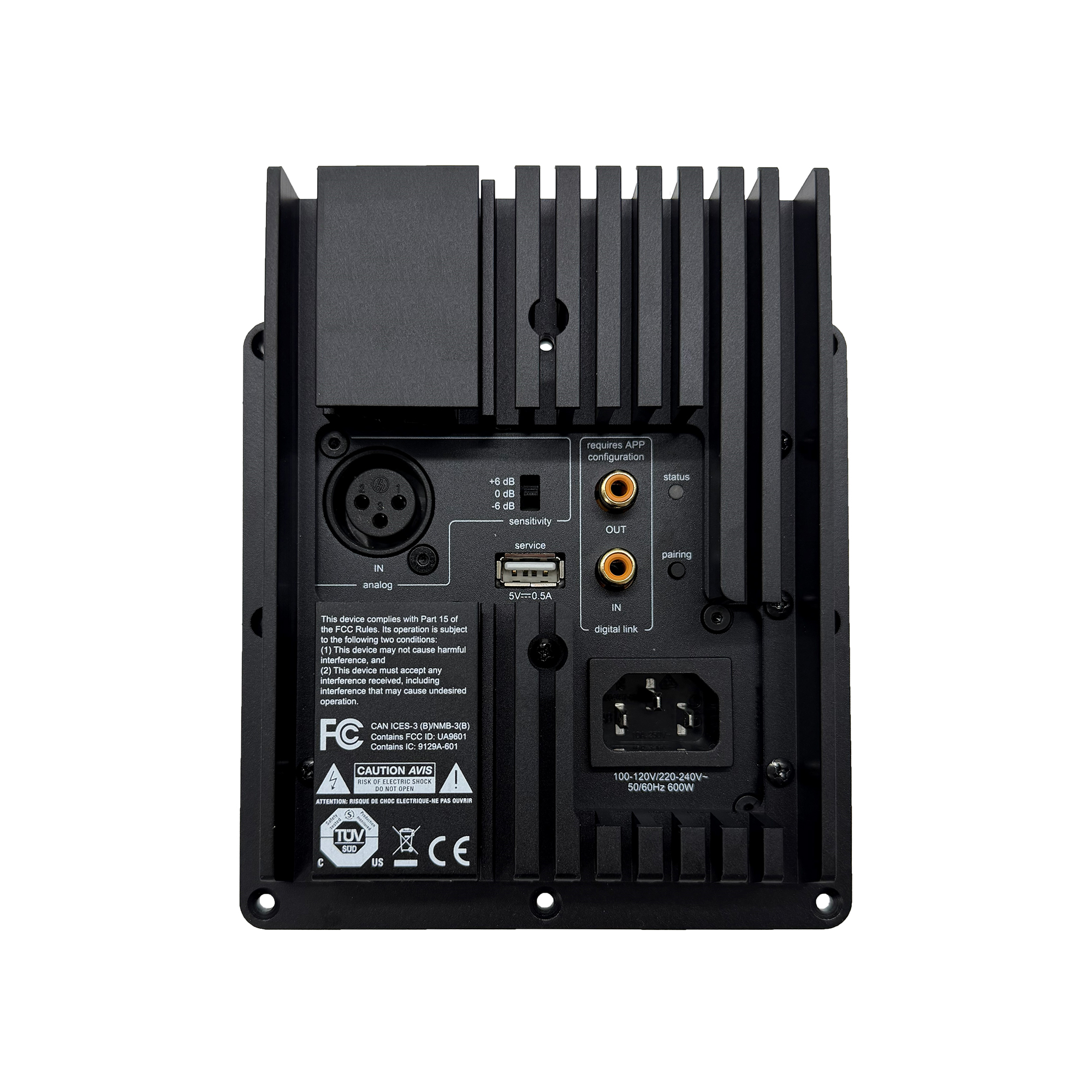 PRX3 - WiSA Endorsed/XLR 4x250W DSP Quad-amplifier