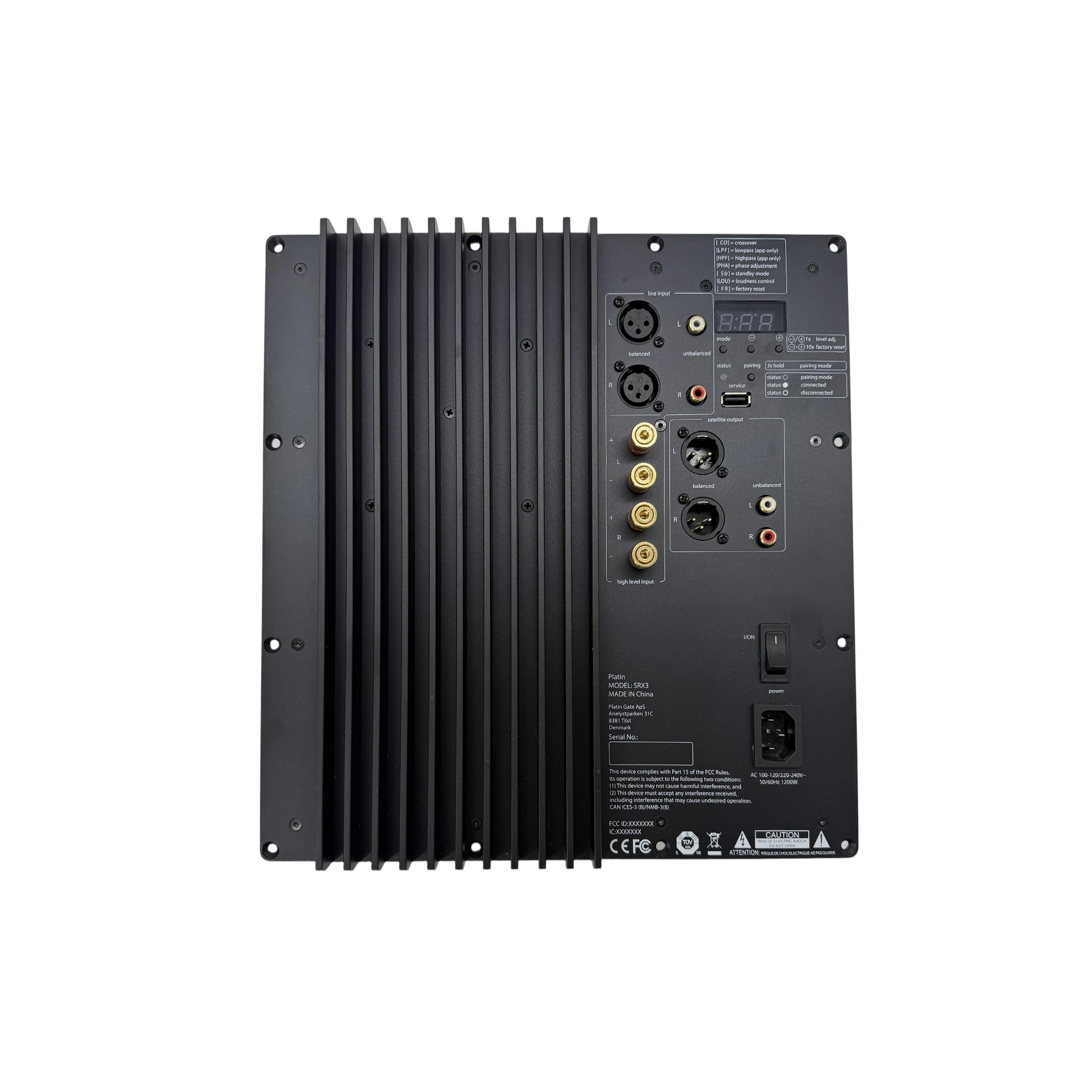 SRX3 - WISA Endorsed/ 1000W DSP Subwoofer Amplifier