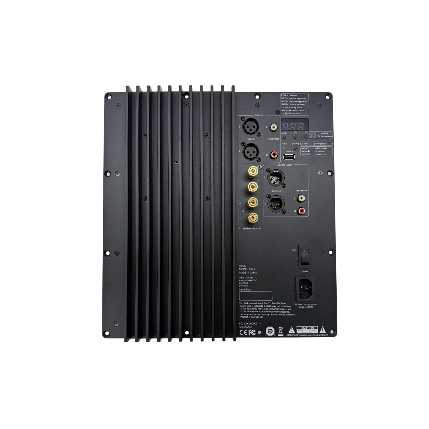 SRX3 - WISA Endorsed/ 1000W DSP Subwoofer Amplifier