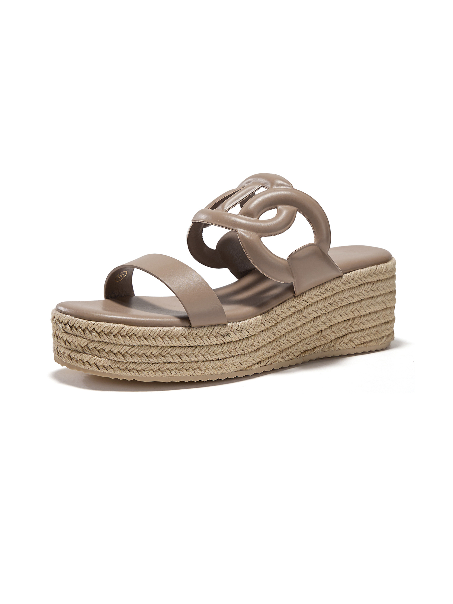 Women's Open Toe Wedge Espadrilles Sandals Slip On Slides Platform Heeled Sandal Comfortable Summer Shoes