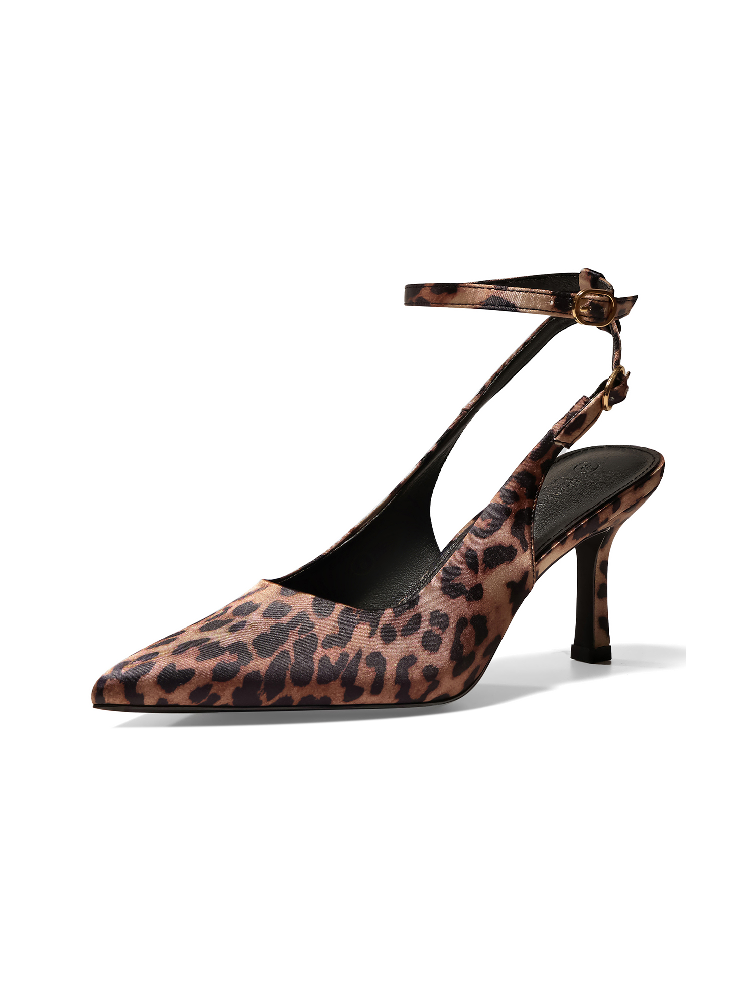 Womens Pointed Toe High Heels Slingback Stiletto Ankle Strap Pumps Dress Shoes