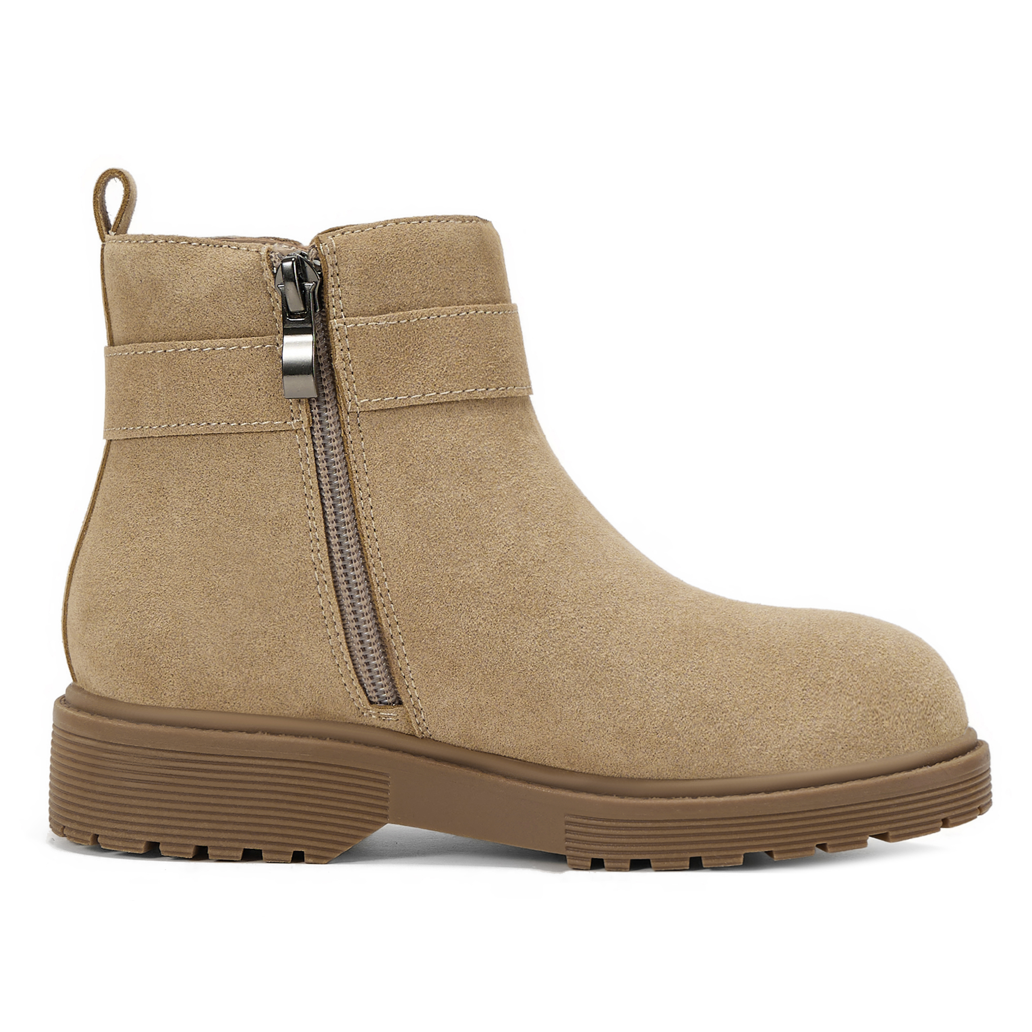 Girls Genuine Leather Ankle Boots Round Toe Side Zip Bow Fall Boots Girls Leather Ankle Boots Bow Lambskin Insole Comfy All Day Anti-slip Sole School Parties Weddings Fall Winter Daily Wear