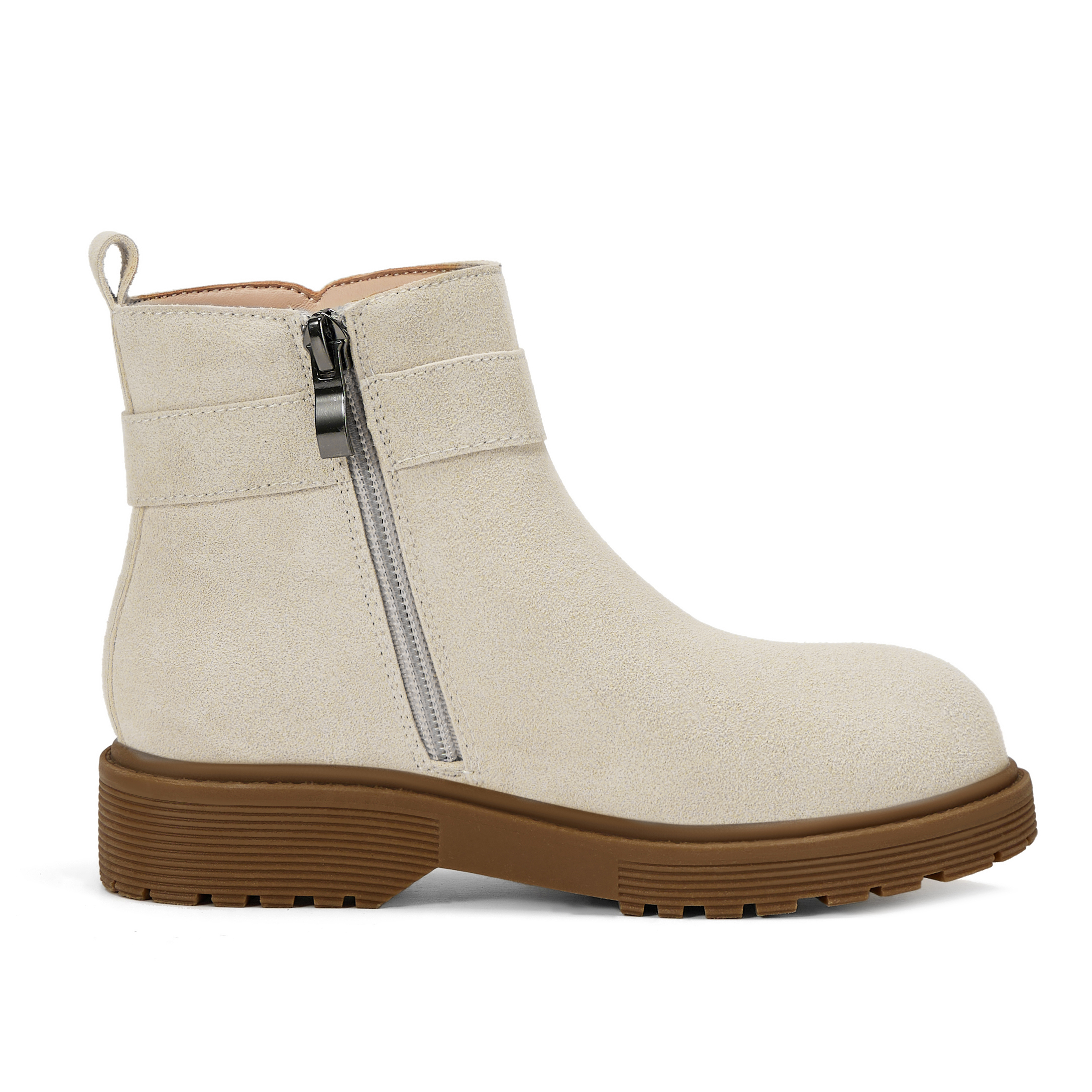 Girls Genuine Leather Ankle Boots Round Toe Side Zip Bow Fall Boots Girls Leather Ankle Boots Bow Lambskin Insole Comfy All Day Anti-slip Sole School Parties Weddings Fall Winter Daily Wear
