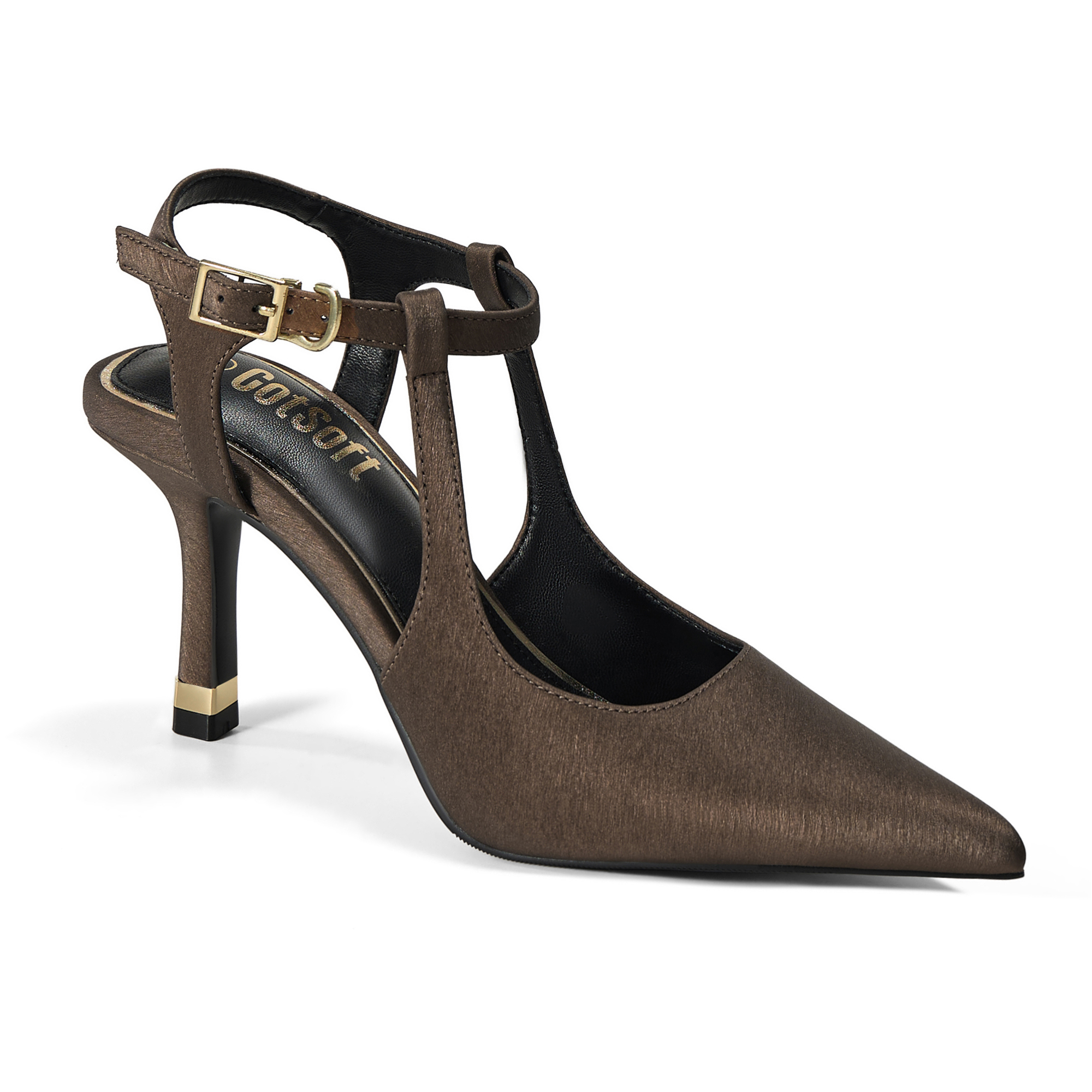 Womens High Heels Pointed Toe Ankle Strap Pumps Stiletto Office Wedding Dress Shoes