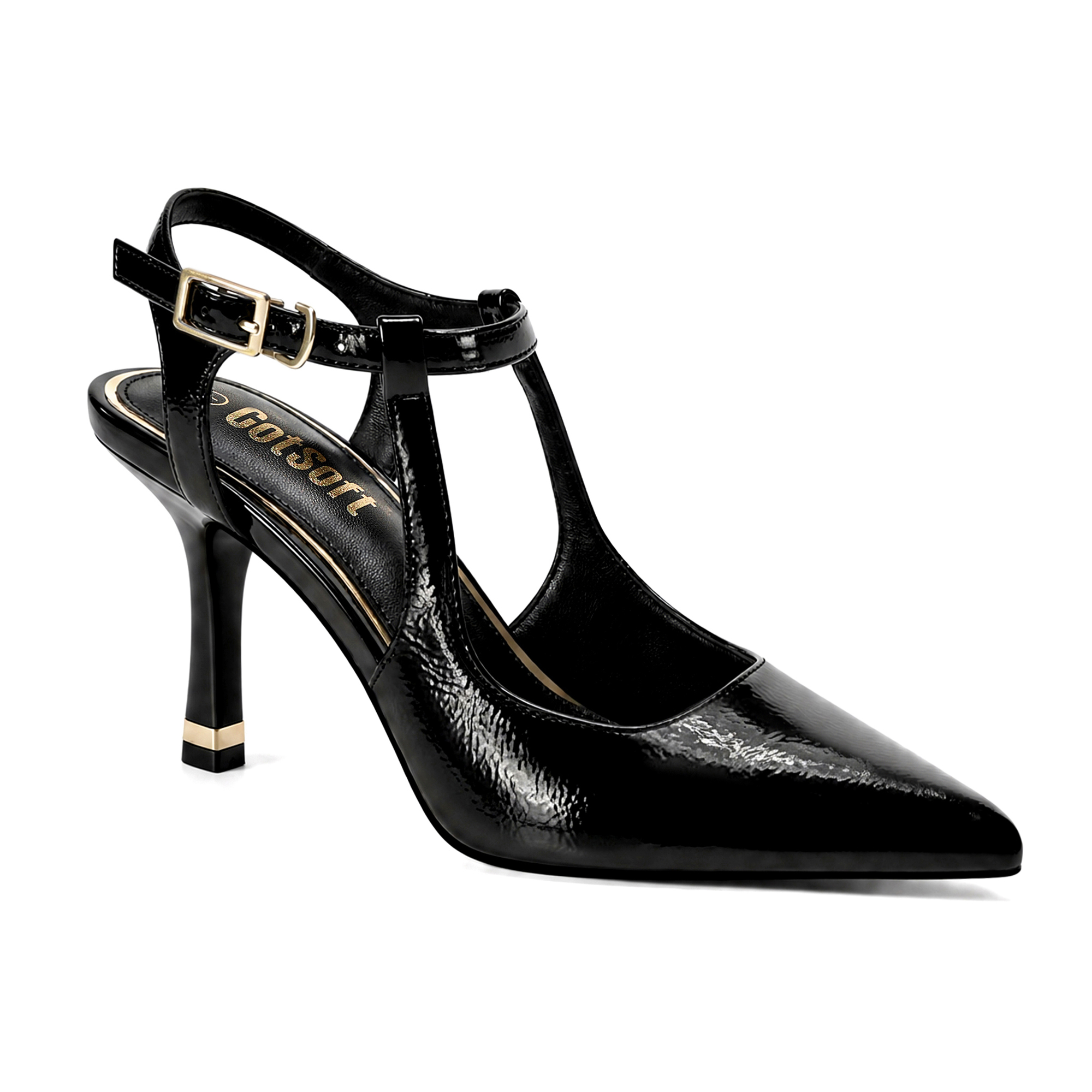 Womens High Heels Pointed Toe Ankle Strap Pumps Stiletto Office Wedding Dress Shoes