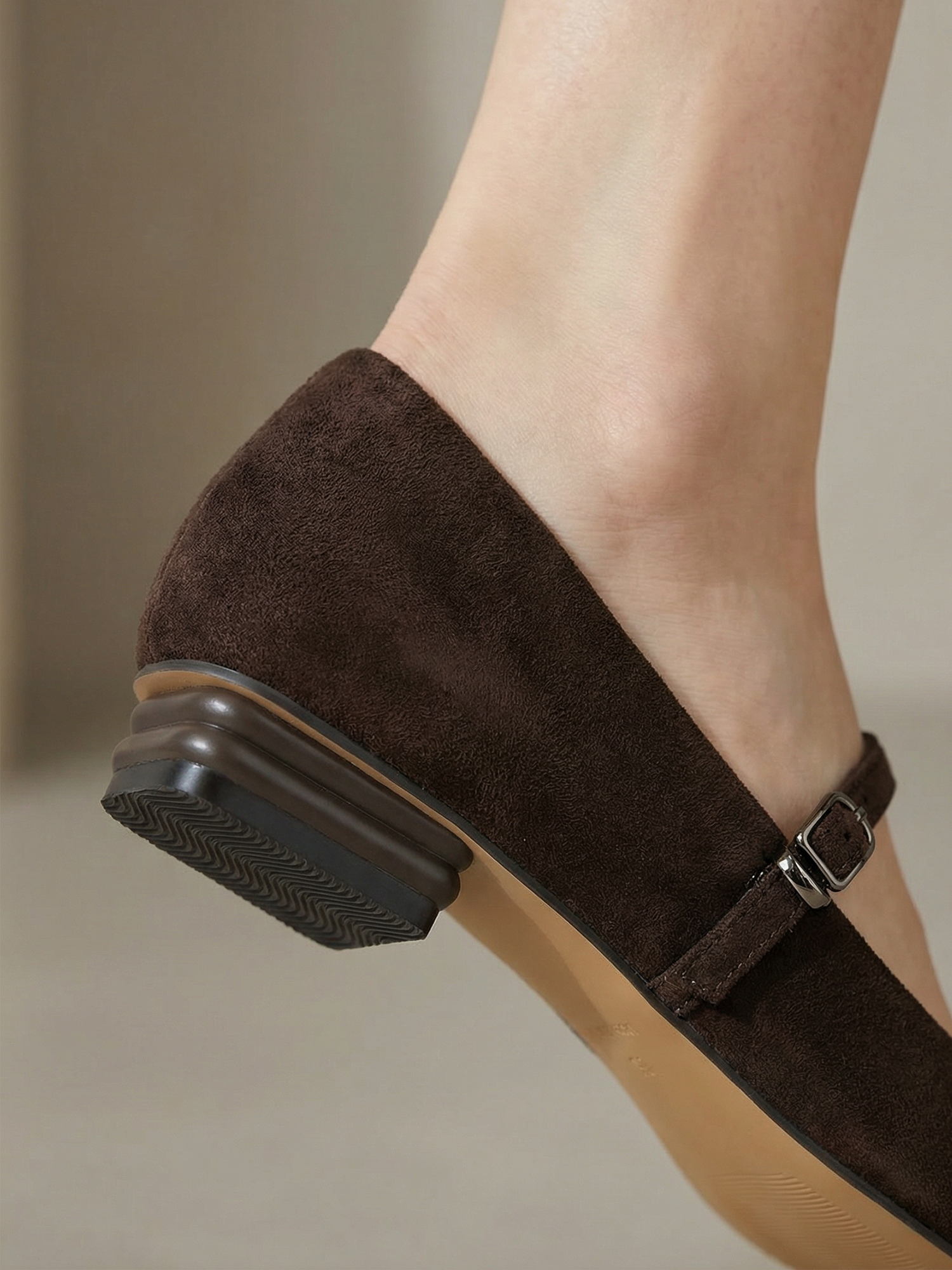 Womens Mary Jane Flats Closed Square Toe Ballet Flat Dressy Comfortable Slip on Shoes