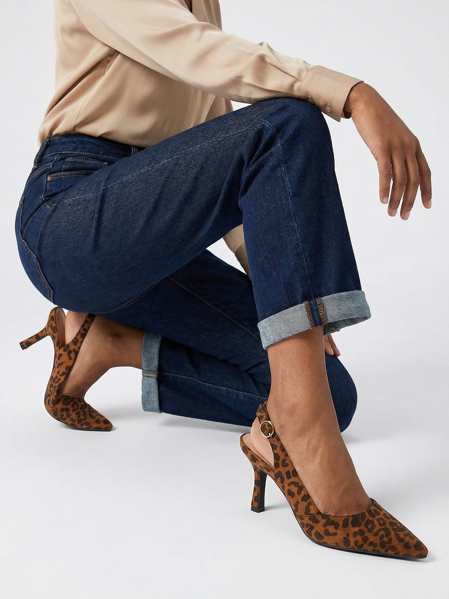 Women's Slingback Kitten Heels Closed Pointed Toe Pumps Wedding Party Dress Shoes