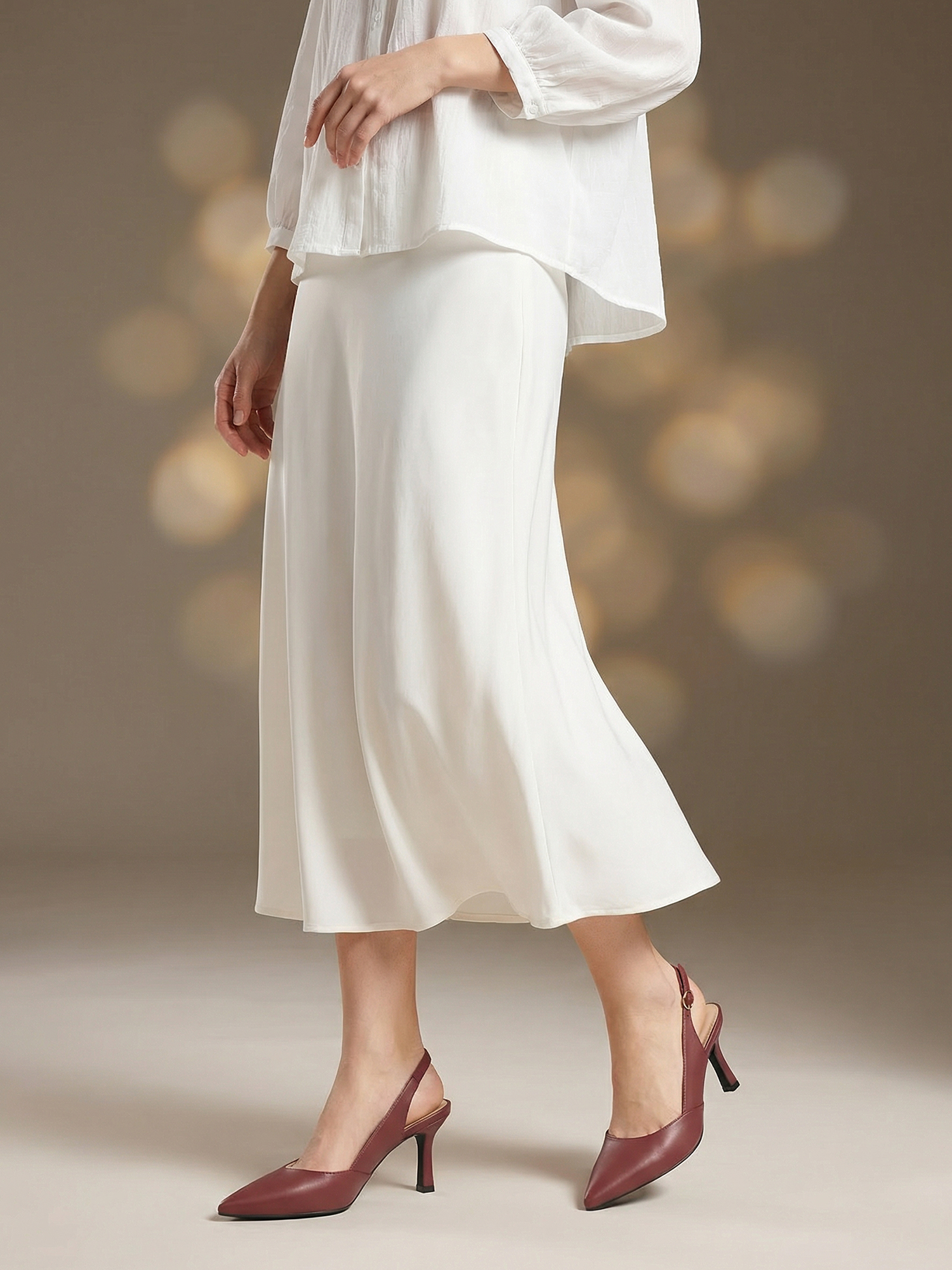 Women's Slingback Kitten Heels Closed Pointed Toe Pumps Wedding Party Dress Shoes