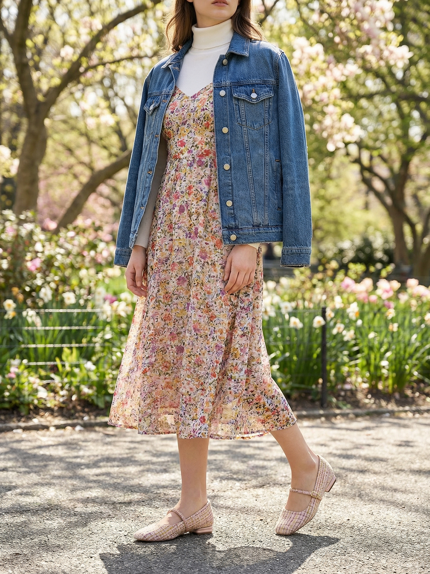 Womens Mary Jane Flats Closed Square Toe Ballet Flat Dressy Comfortable Slip on Shoes