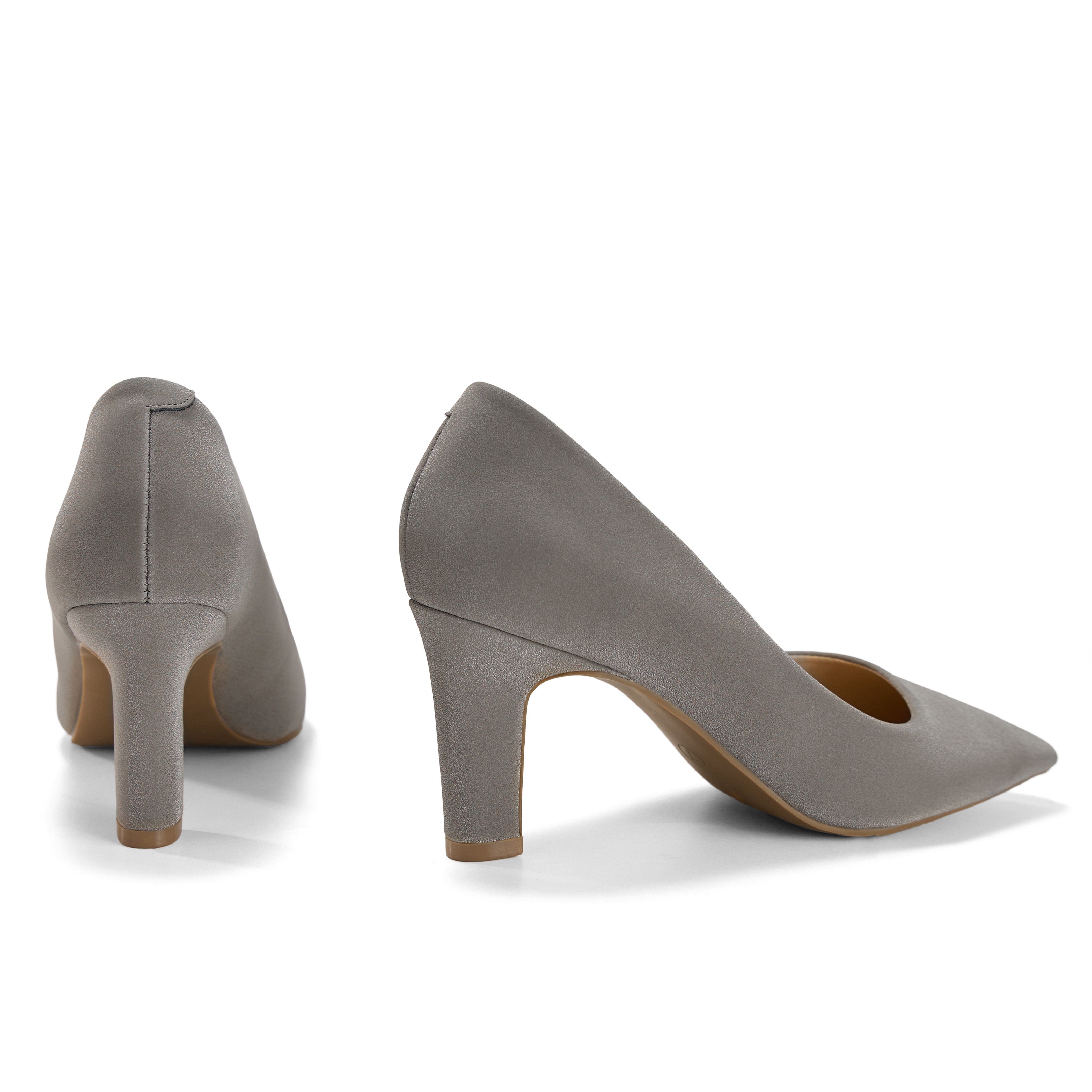 Womens High Heels Closed Pointed Toe Pumps Slip on Dress Shoes Classic Kitten Heels Retro Comfortable Gentle Supportive Heel Back Shoes for Party Wedding Office Work and Daily Wear