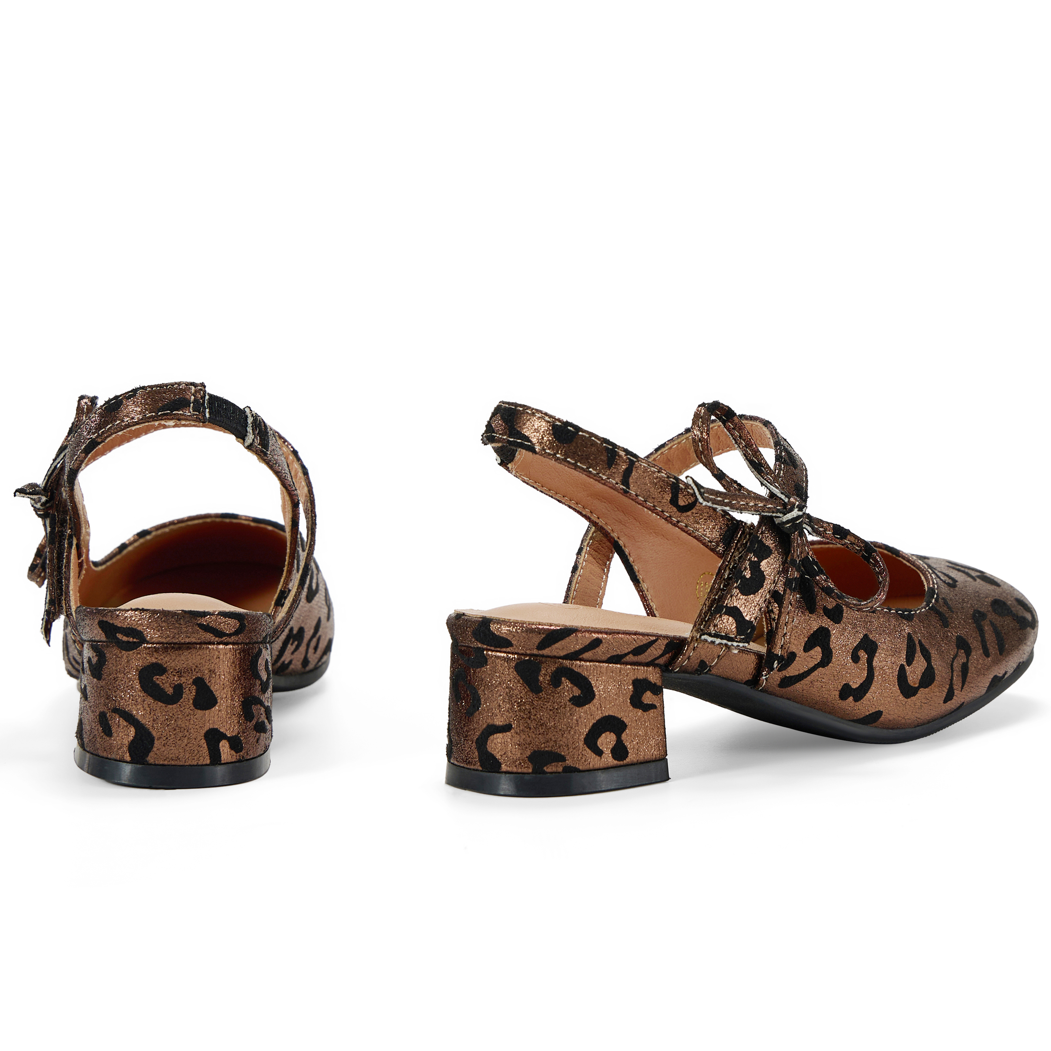 Girls Dress Shoes Low Heel Slingback Mary Jane Bow Pumps Adjustable Hook and Loop Back Strap Low Heel Shoes with Bow, for Wedding, Party, School, Toddler, Little & Big Kid Dress-up