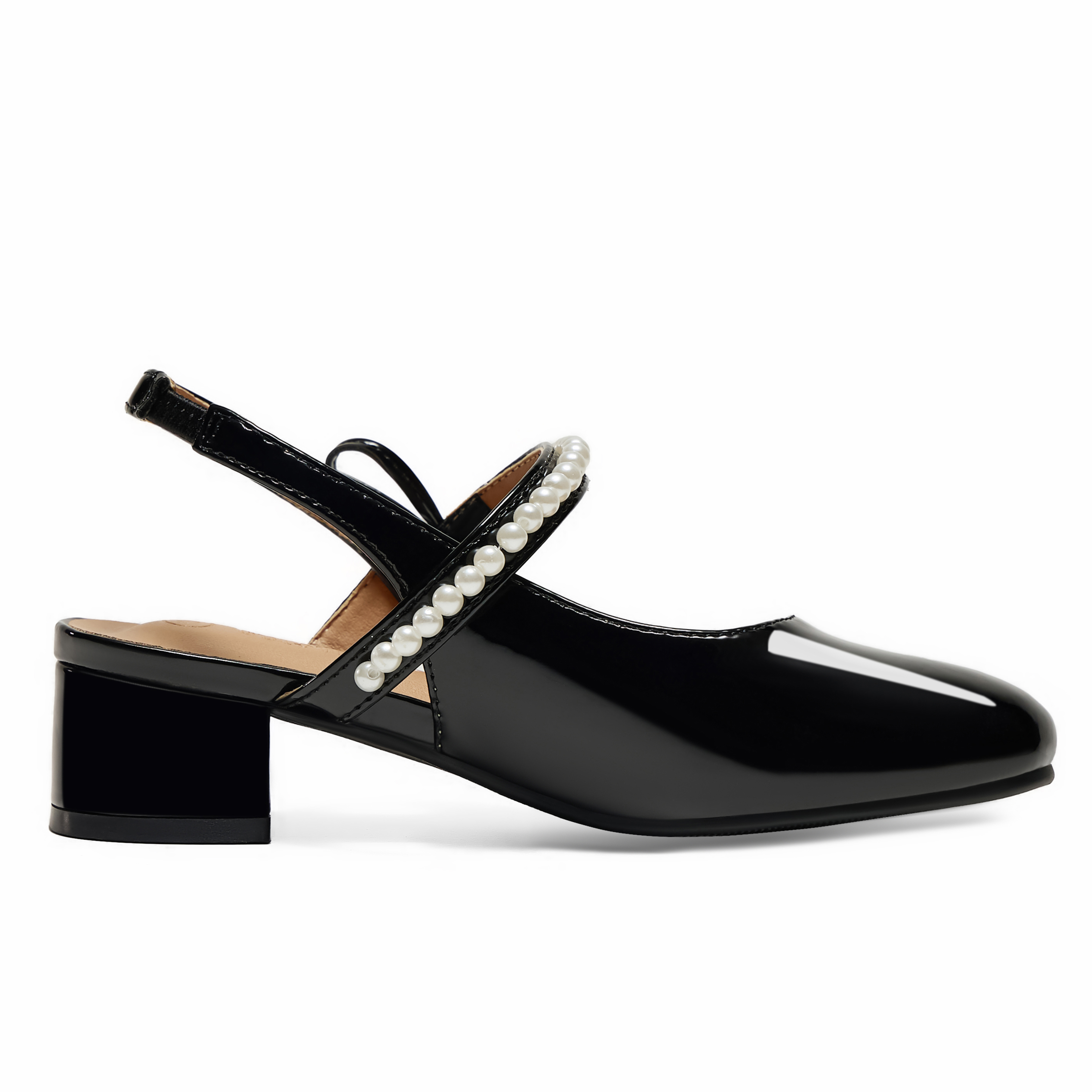 Girls Dress Shoes Low Heel Slingback Mary Jane Bow Pumps Adjustable Hook and Loop Back Strap Low Heel Shoes with Bow, for Wedding, Party, School, Toddler, Little & Big Kid Dress-up