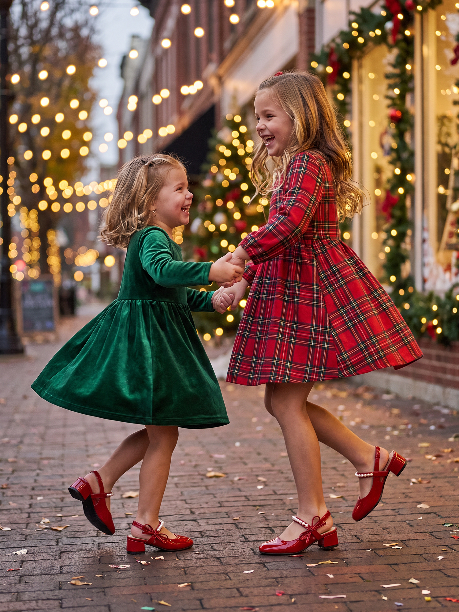 Girls Dress Shoes Low Heel Slingback Mary Jane Bow Pumps Adjustable Hook and Loop Back Strap Low Heel Shoes with Bow, for Wedding, Party, School, Toddler, Little & Big Kid Dress-up