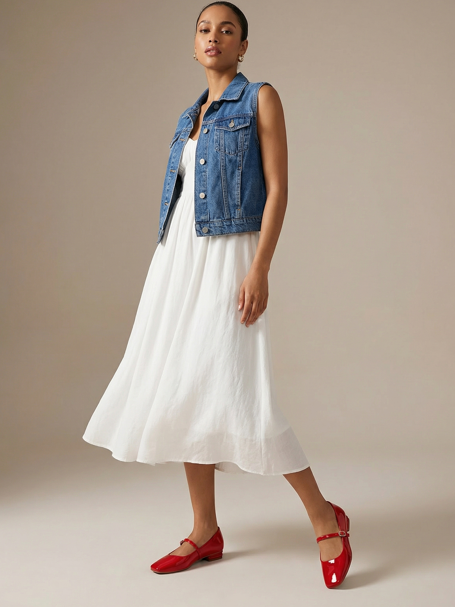 Womens Mary Jane Flats Closed Square Toe Ballet Flat Dressy Comfortable Slip on Shoes