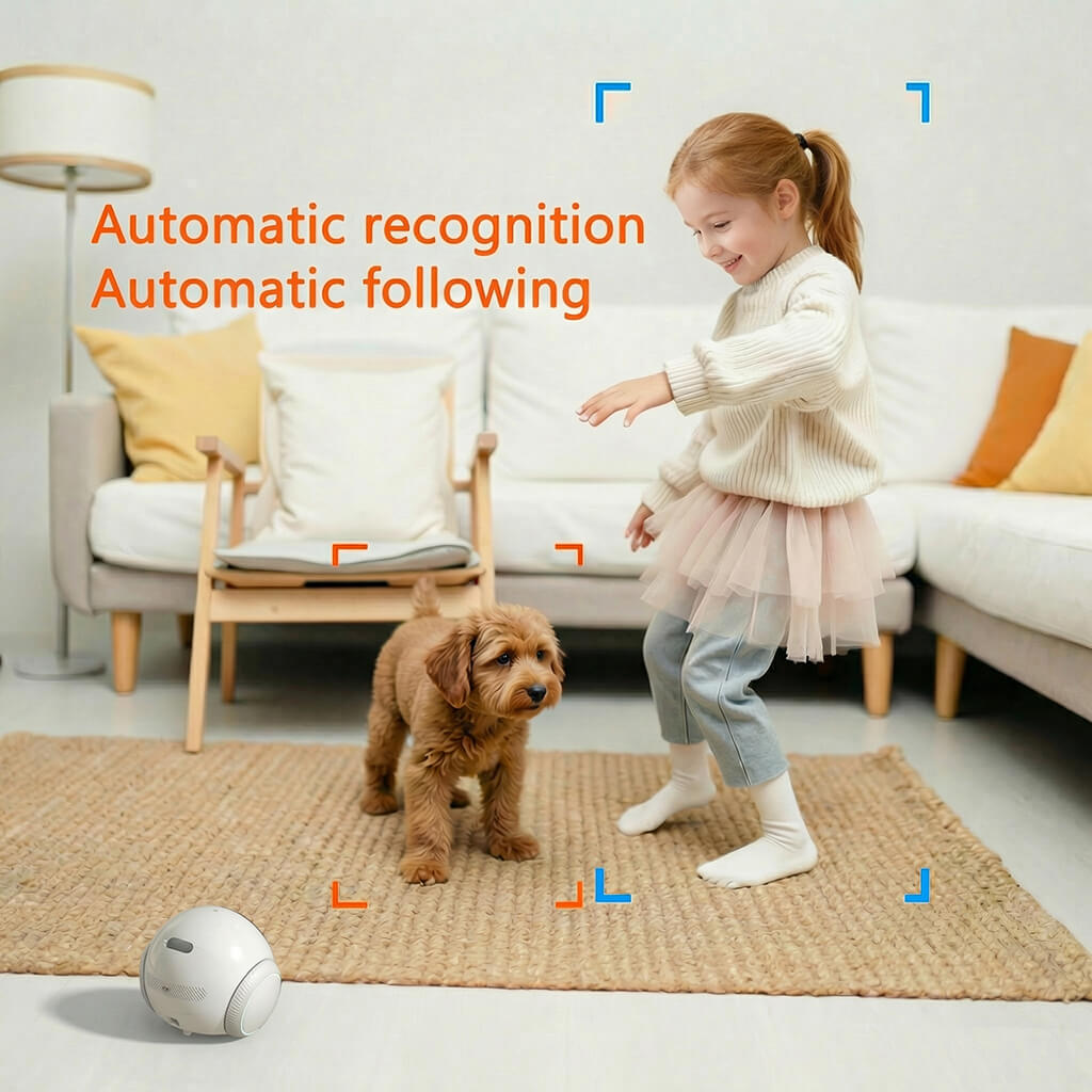 BudBotCam Magic S1 – Smart AI Mobile Robot Camera for Pets, Kids & Home Monitoring