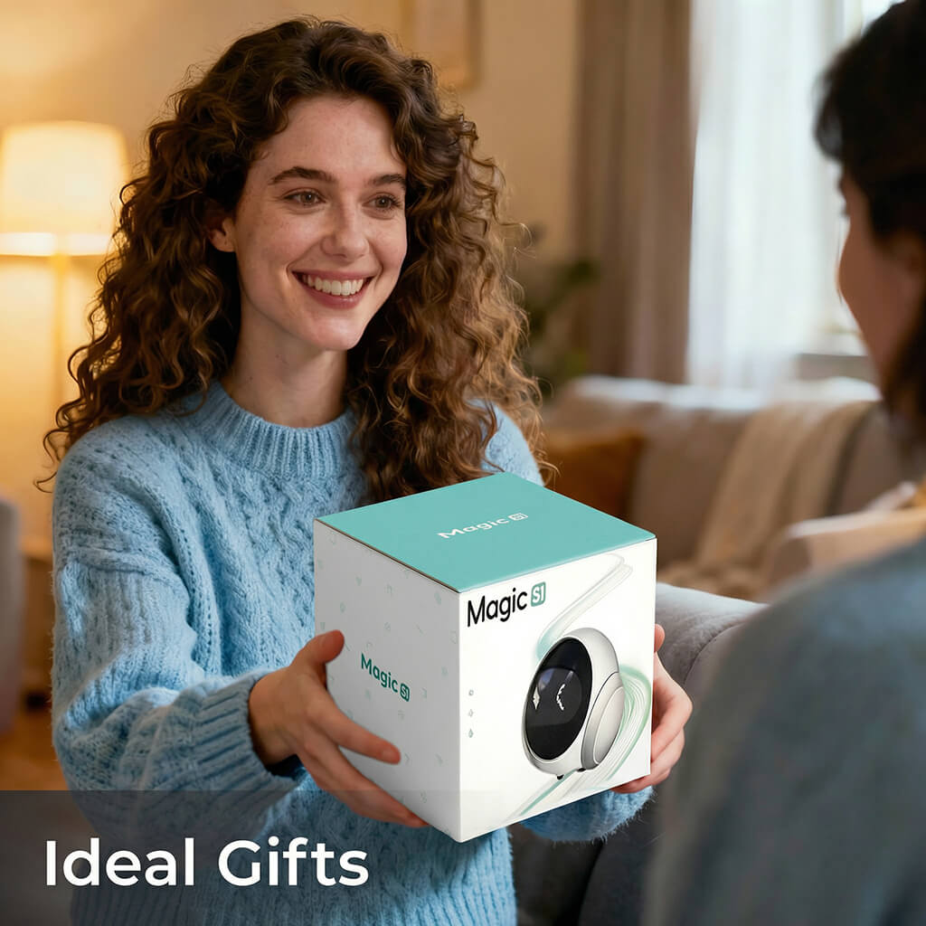 BudBotCam Magic S1 – Smart AI Mobile Robot Camera for Pets, Kids & Home Monitoring