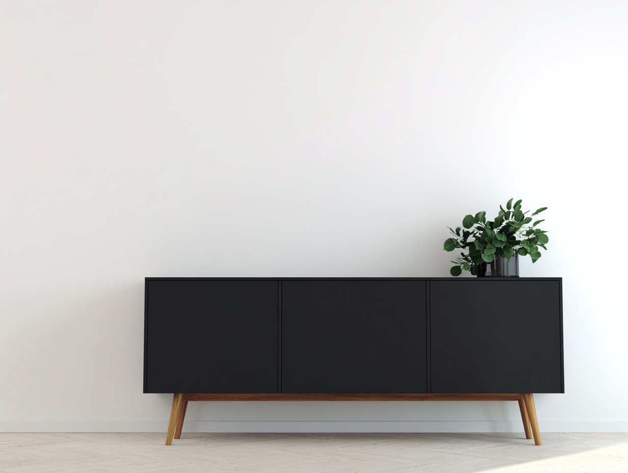 Dielenschrank Holz Schwarz 180x40x75 cm - Moderner Flurschrank mit Türen geeignet für Flur und Eingangsbereich-Luxeuphome