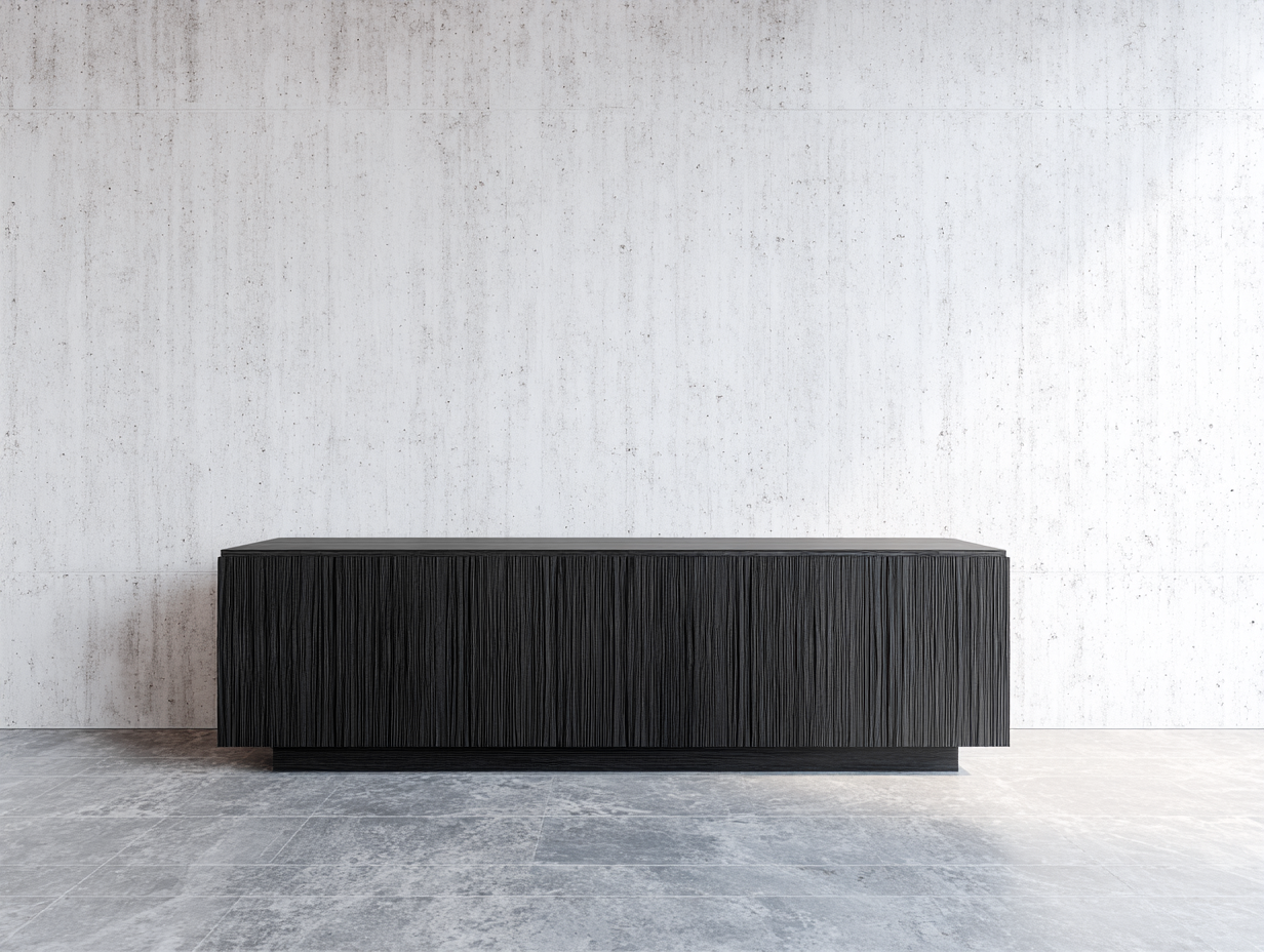 Dielenschrank Holz 180x40x70 cm - Schwarz - moderner Flurschrank geeignet für Diele und Eingangsbereich-Luxeuphome