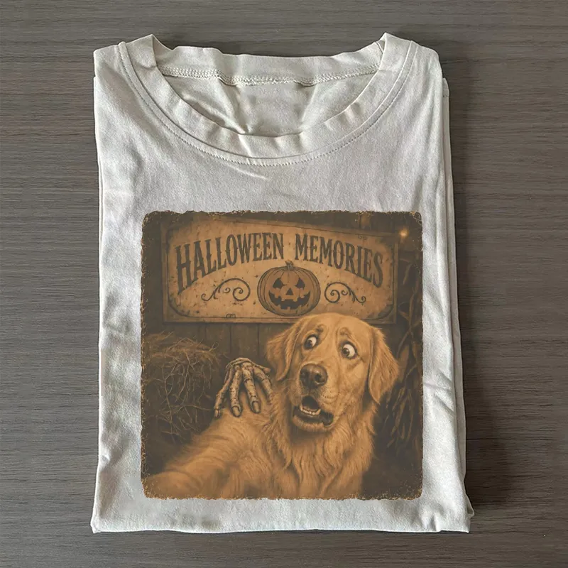 Golden Retriever Halloween T-shirt