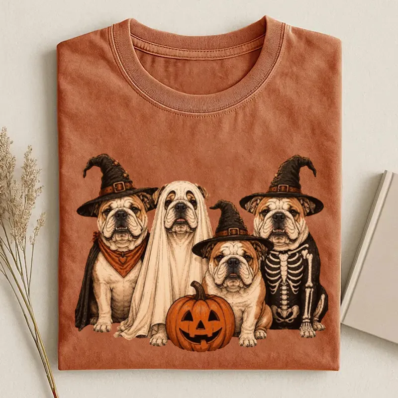 Halloween English Bulldog T-shirt
