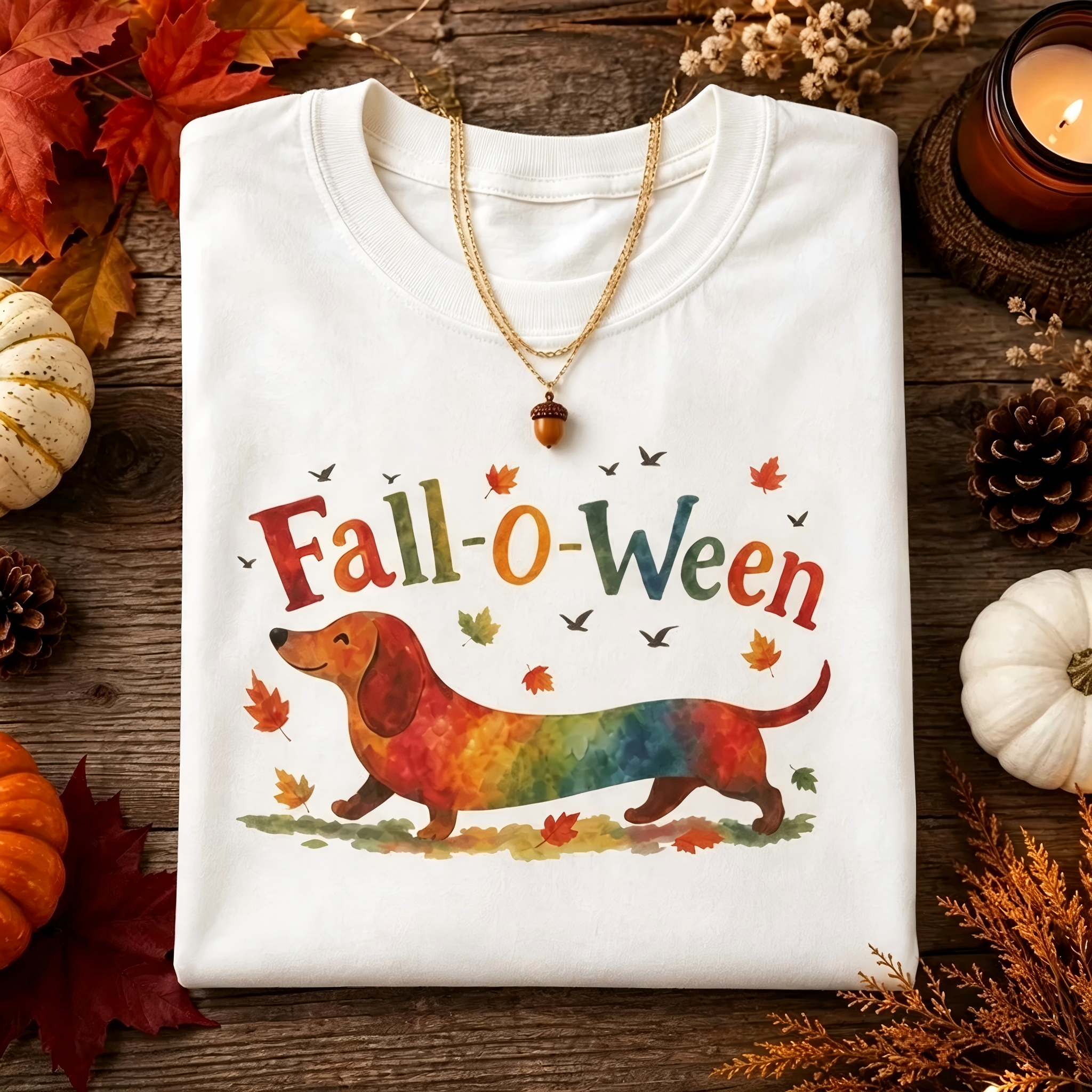 Fall-O-Ween Dachshund T-shirt